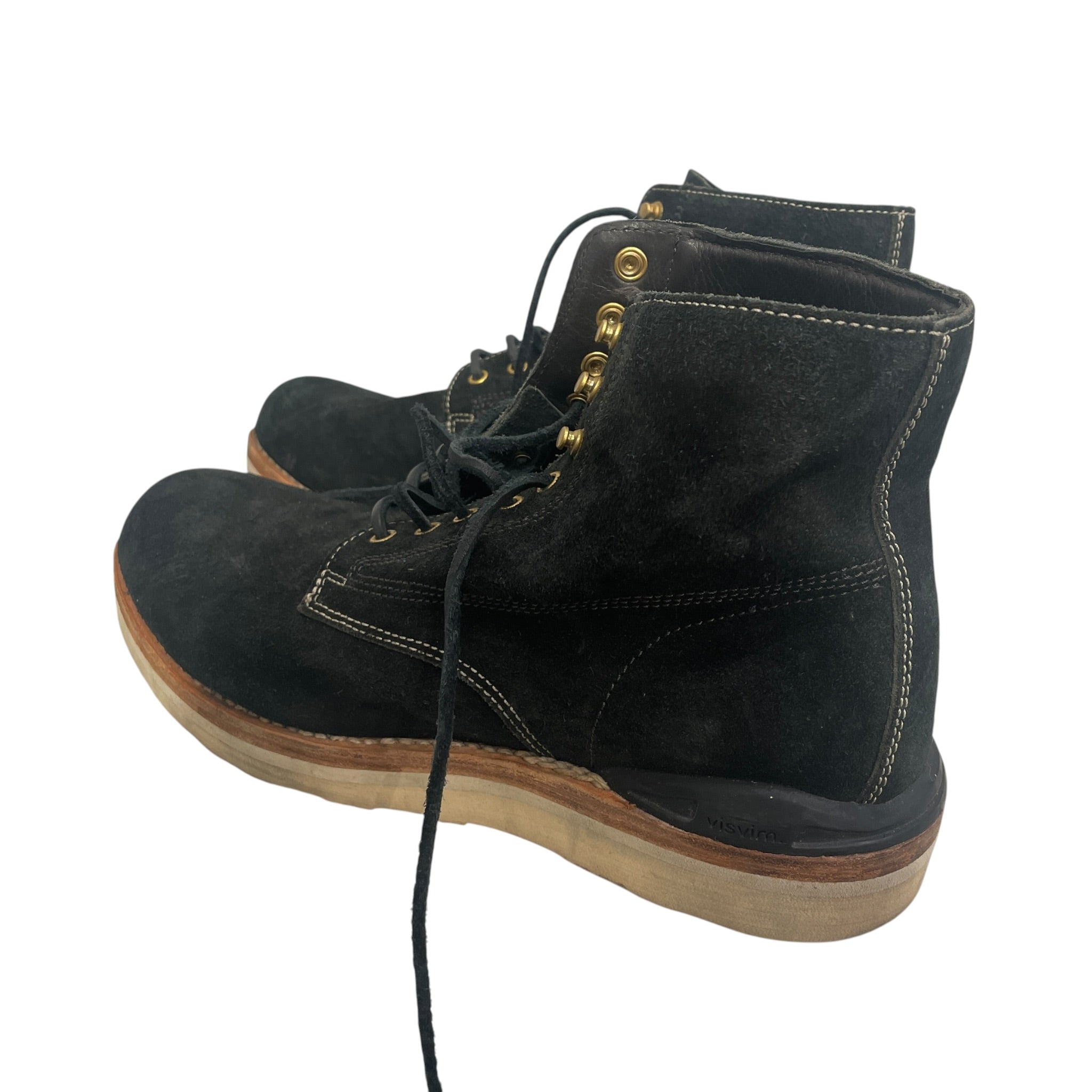 visvim/Lace Up Boots/US 11/Suede/BLK/CREAMSOLE view 2