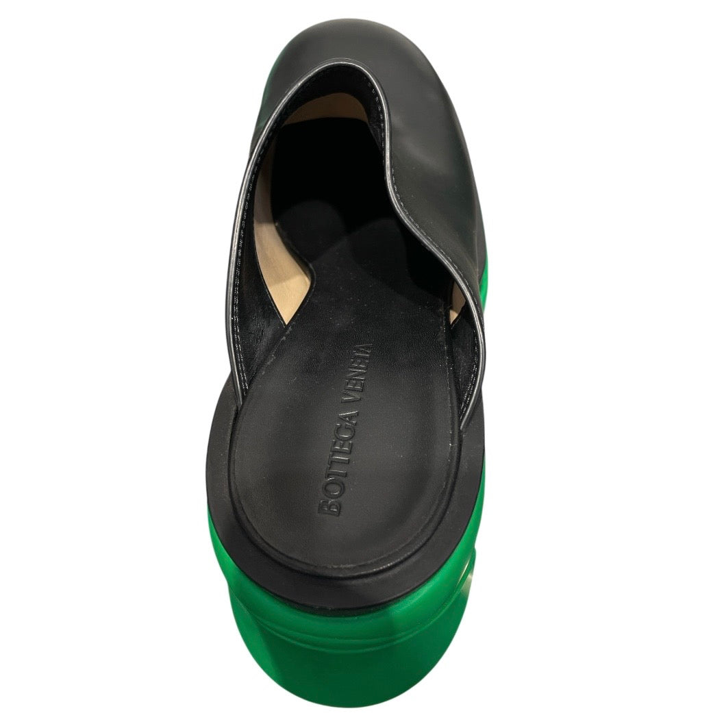 BOTTEGA VENETA/Shoes/EU 38/BLK/Flash mule green sole view 5