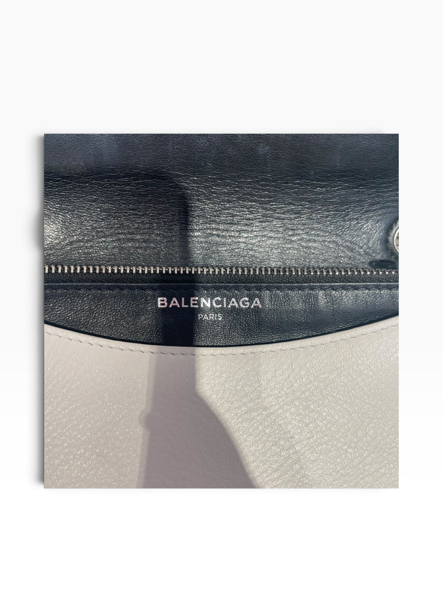 BALENCIAGA/Cross Body Bag/Leather/WHT/Leather Shoulder Bag view 4