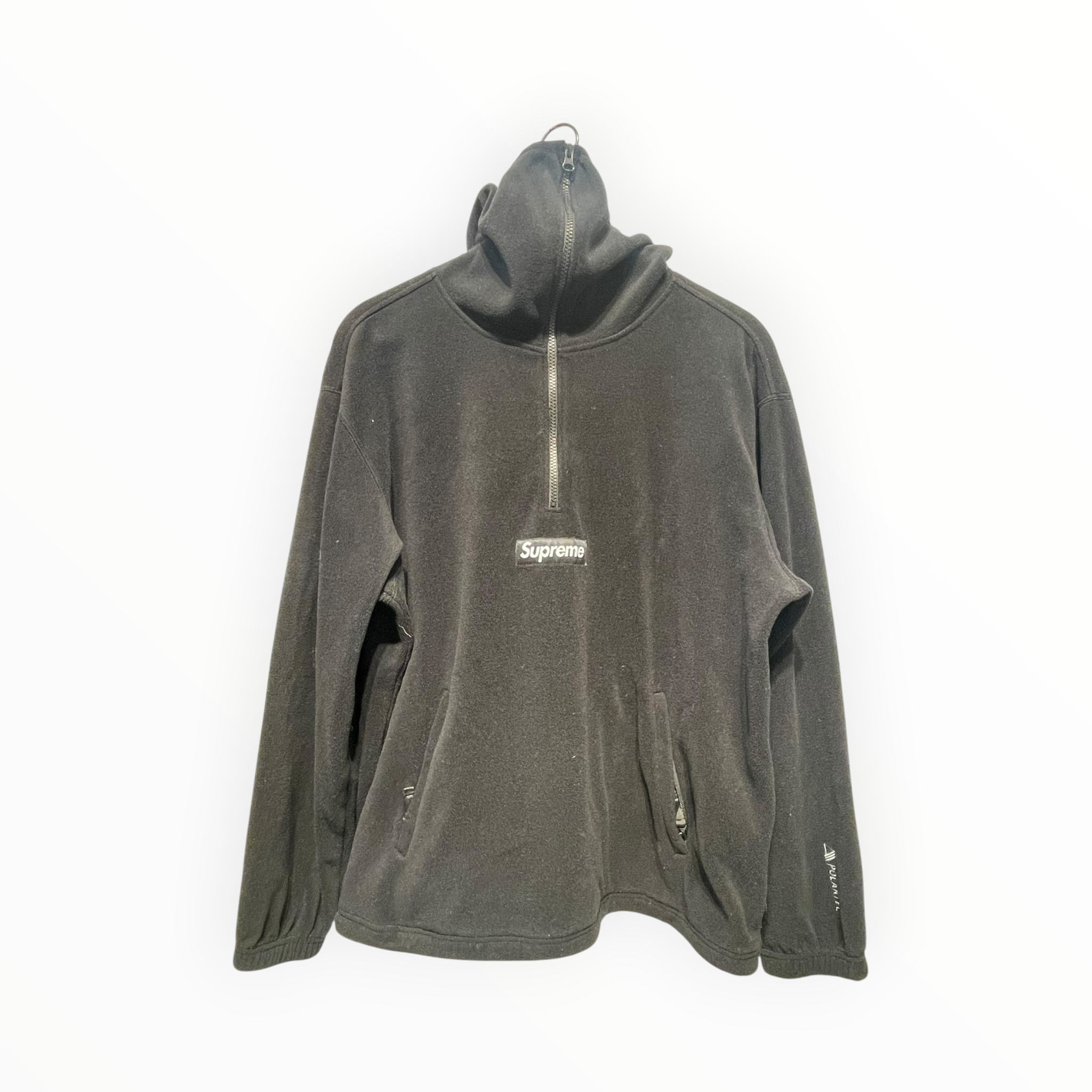 Supreme/Hoodie/L/Polyester/BLK/POLARTEK HOODIE view 1