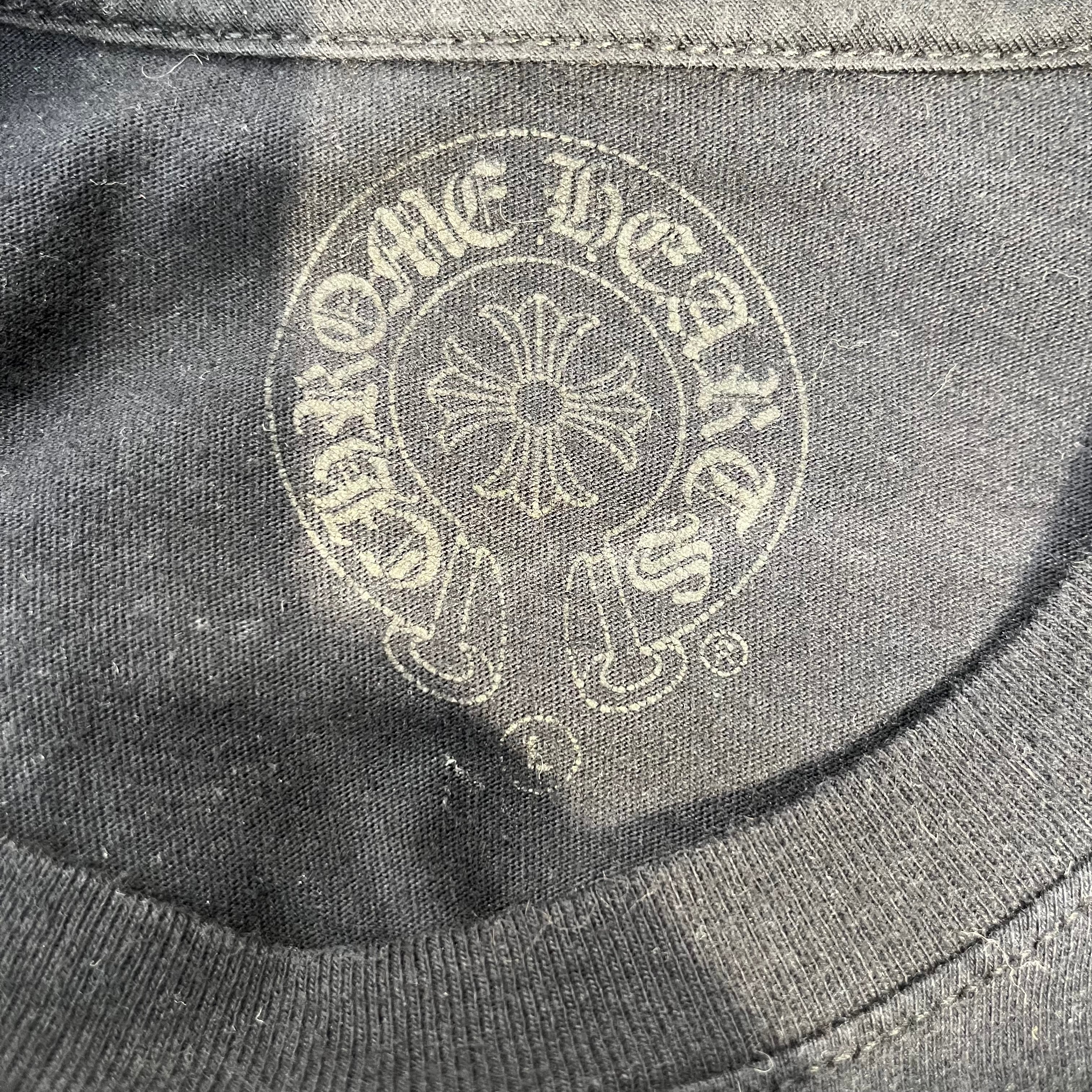 CHROME HEARTS/T-Shirt/L/Cotton/BLK/foti harris teeter skull view 3