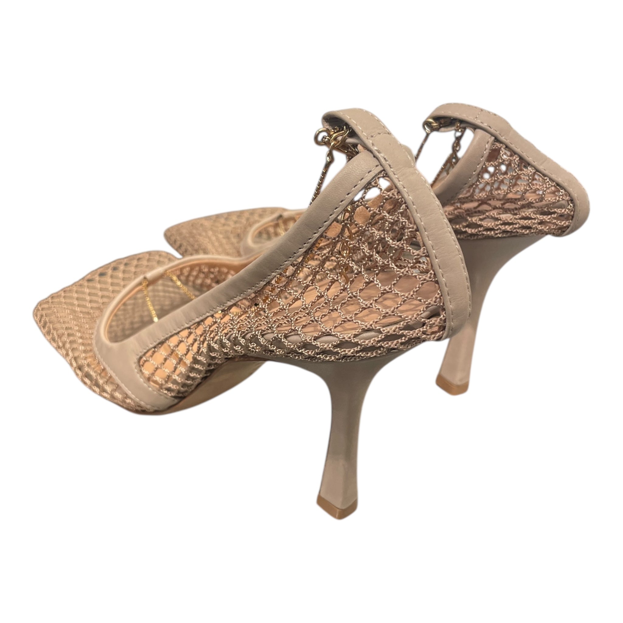 BOTTEGA VENETA/Heels/EU 38.5/BEG/bottega net heels view 2