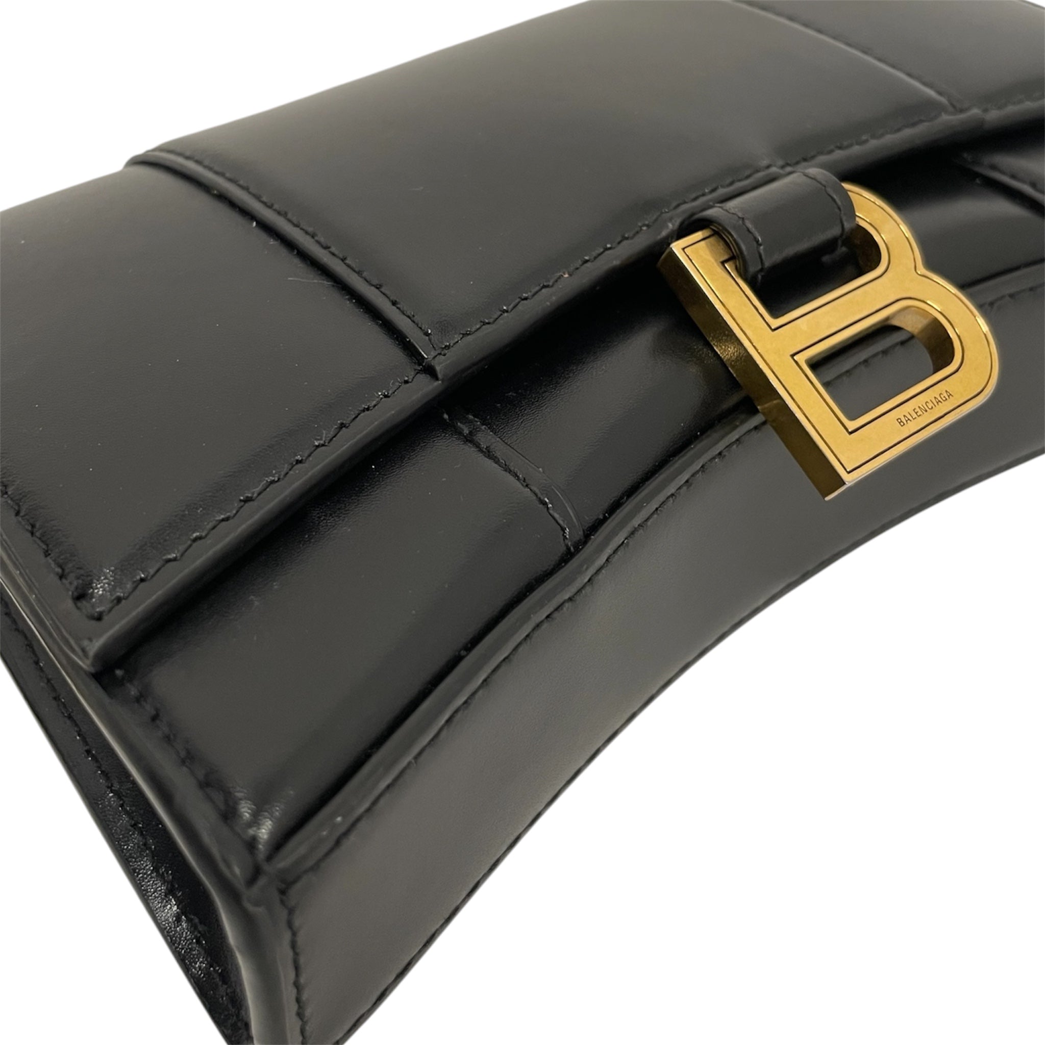 BALENCIAGA/Hand Bag/Leather/BLK/HOURGLASS view 6