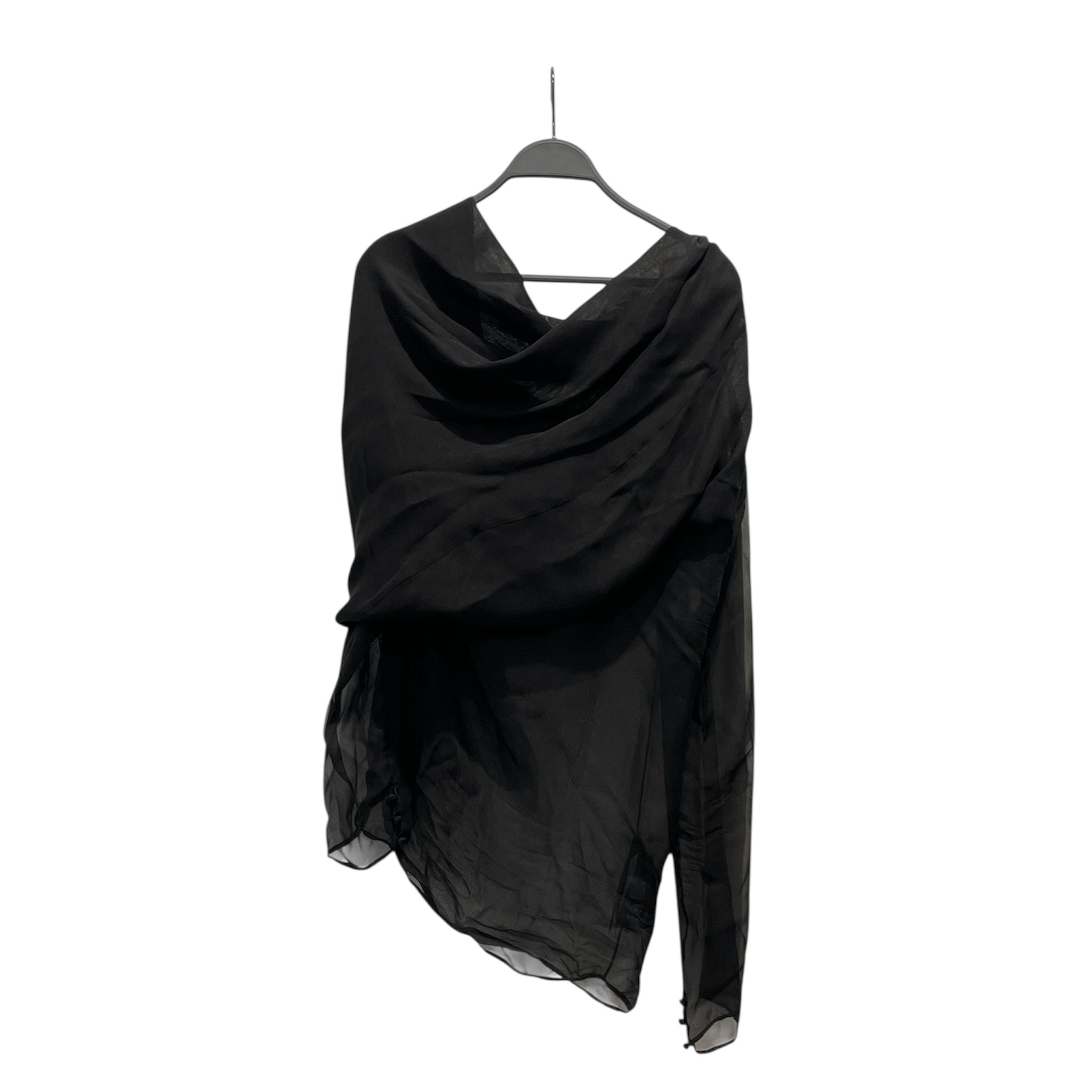 SAINT LAURENT/LS T-Shirt/M/BLK/off the shoulder view 2