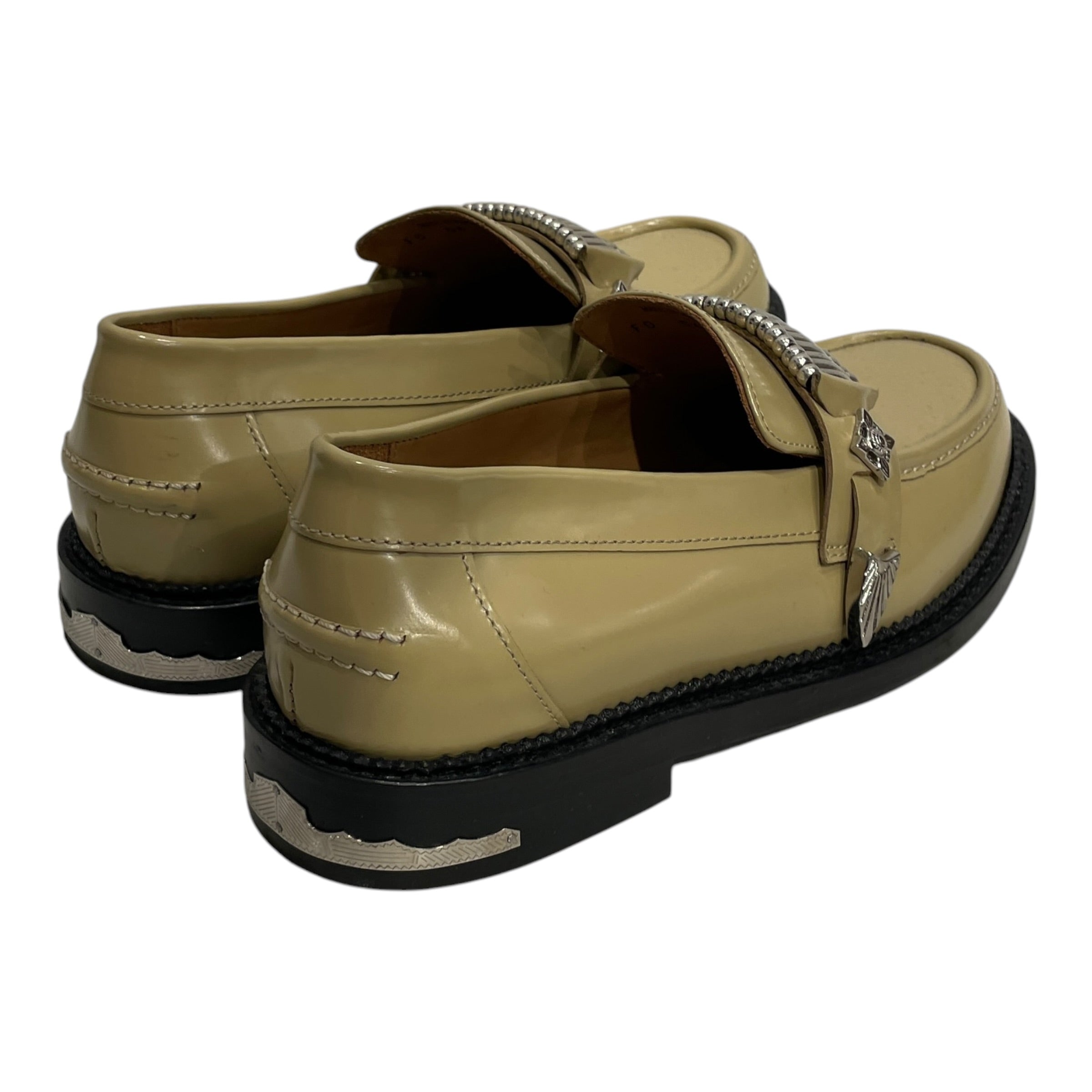 TOGA PULLA/Loafers/EU 39.5/Leather/KHK/METAL DETAILING view 3