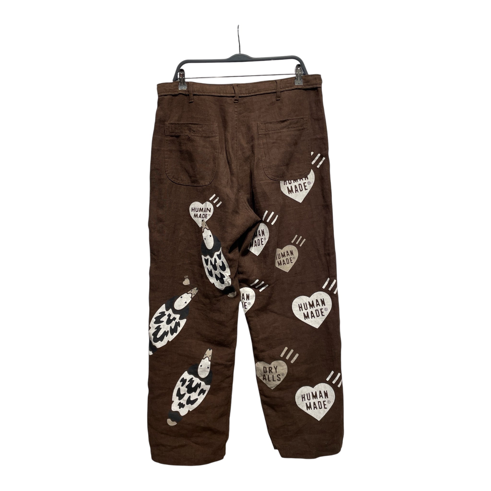 HUMAN MADE/Straight Pants/L/Linen/BRW/Graphic/DECK PANTS view 2