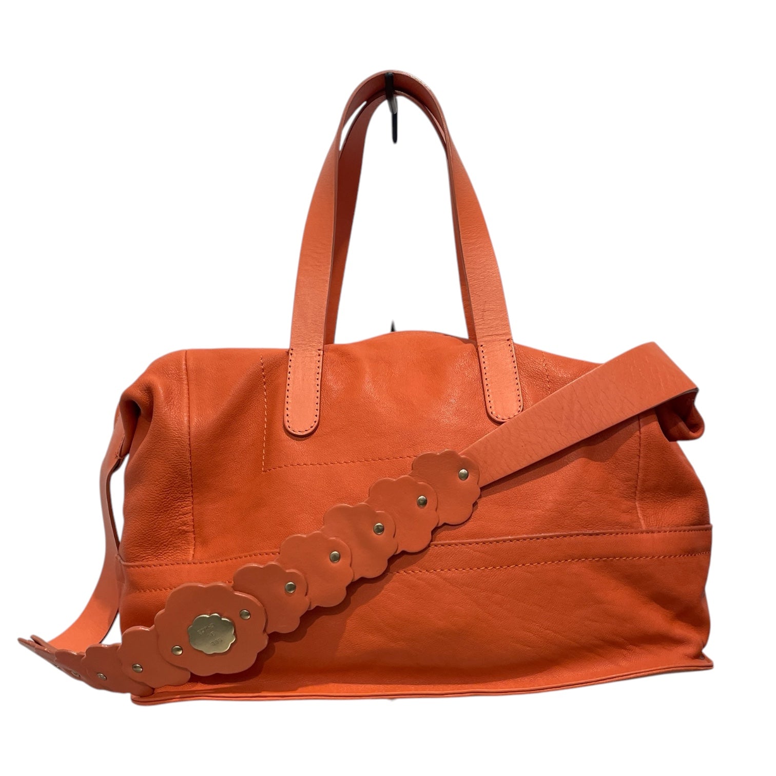 SEE BY CHLOE/Hand Bag/Leather/ORN/CORAL W/ FLORAL STRAP/HARDWARE view 4