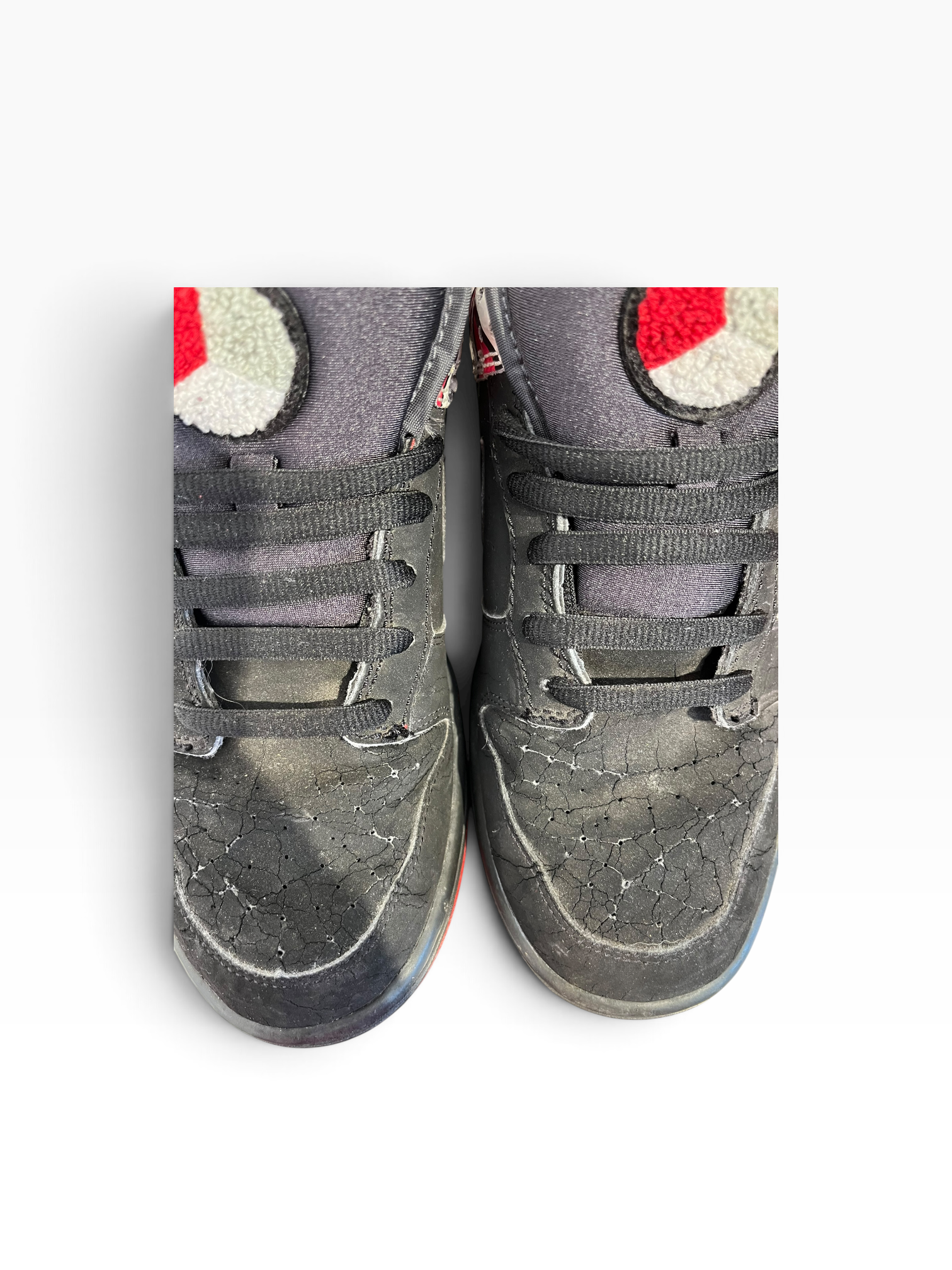 NIKE/Low-Sneakers/US 8.5/Leather/BLK/DUNK LOW JORDAN PACK view 5