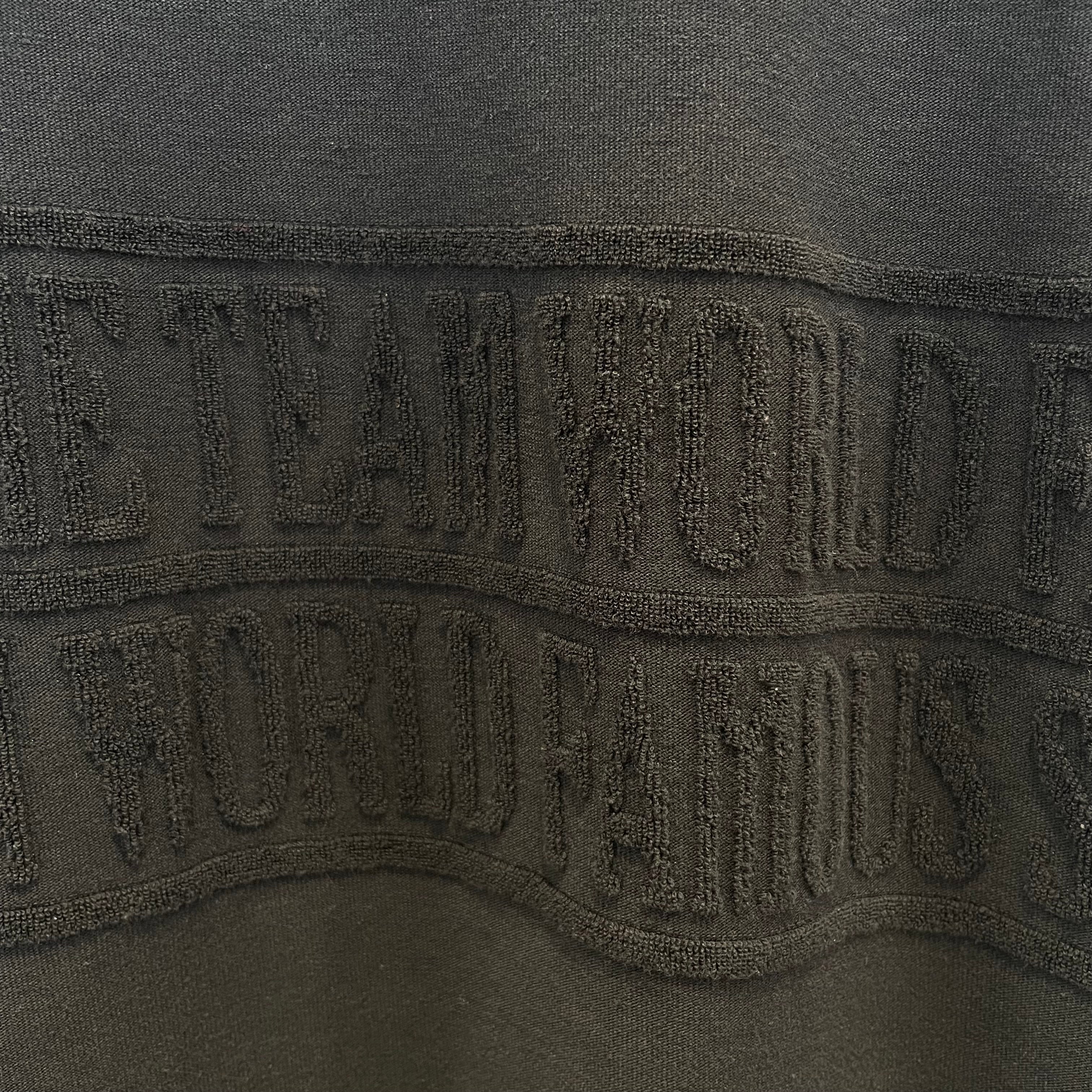 Supreme/LS T-Shirt/M/Cotton/BLK/TOWEL TEAM WORLD view 3