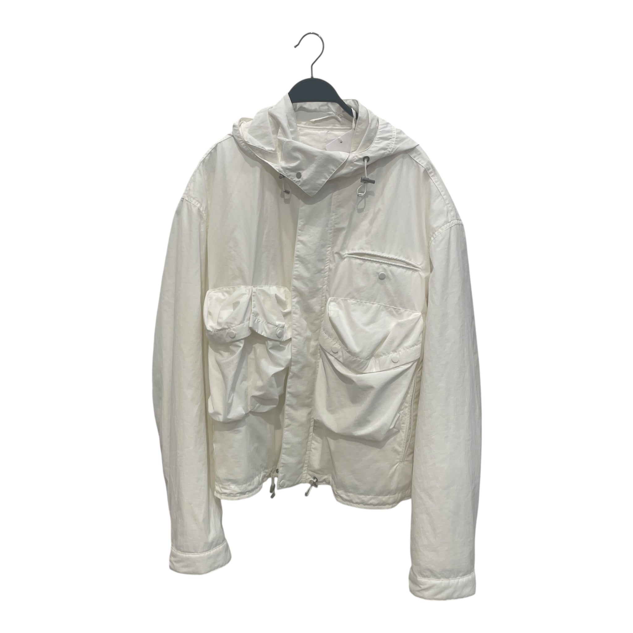 Salvatore Ferragamo/Jacket/56/Nylon/WHT/LAYERED WINDBREAKER view 1