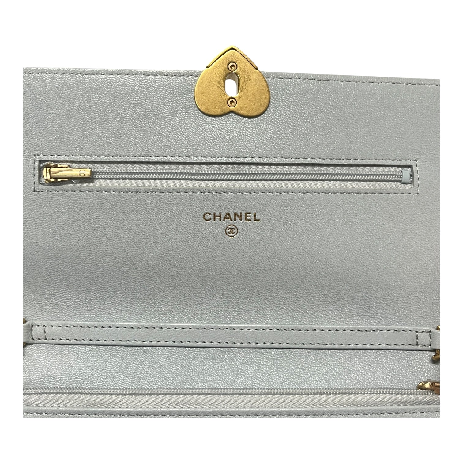 CHANEL/Bag/Leather/BLU/LAMBSKIN RESIN QUILTED CC view 4