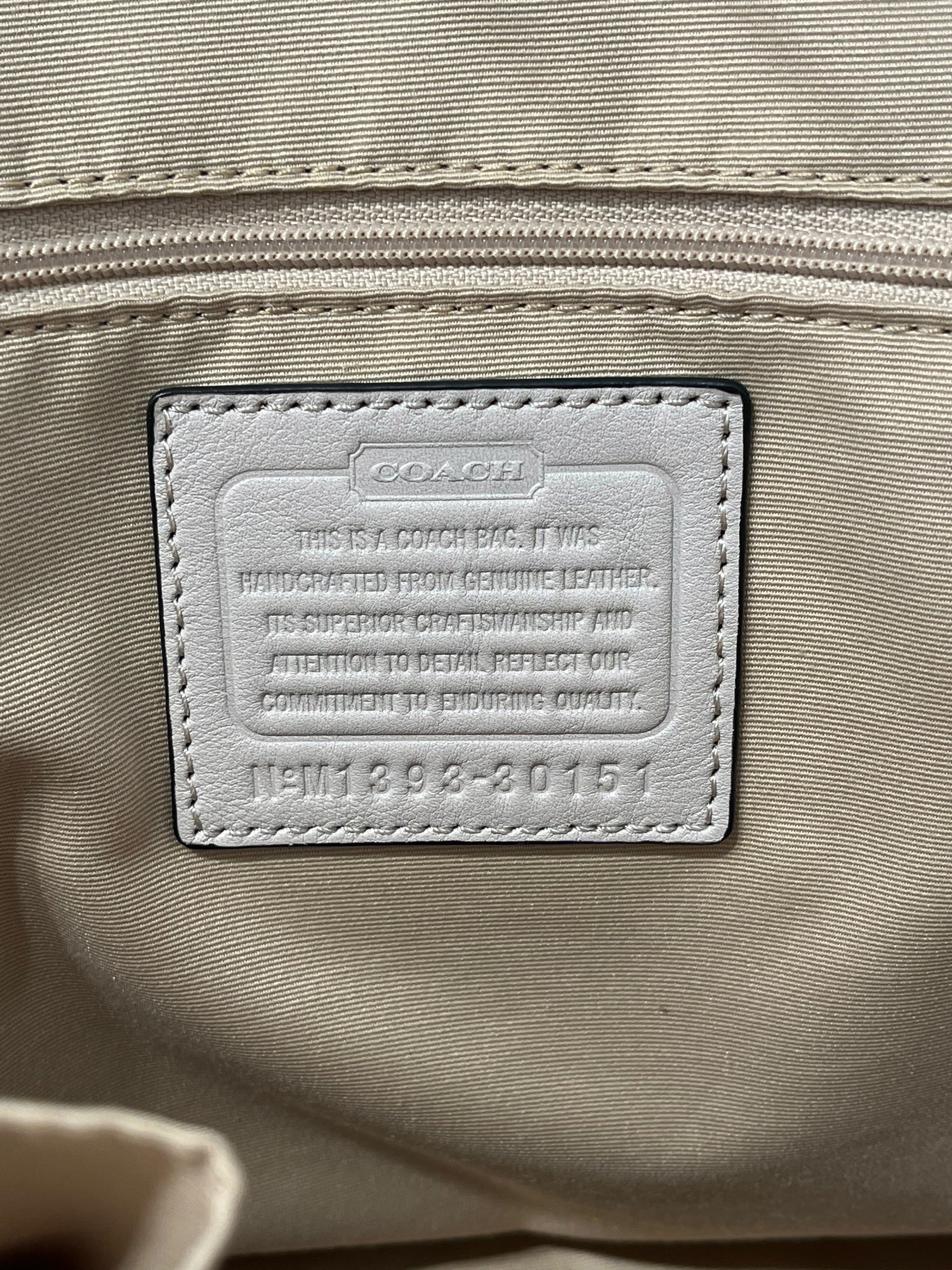 COACH/Bag/Leather/BRW/bowling bag 3 strap blackwhite view 4