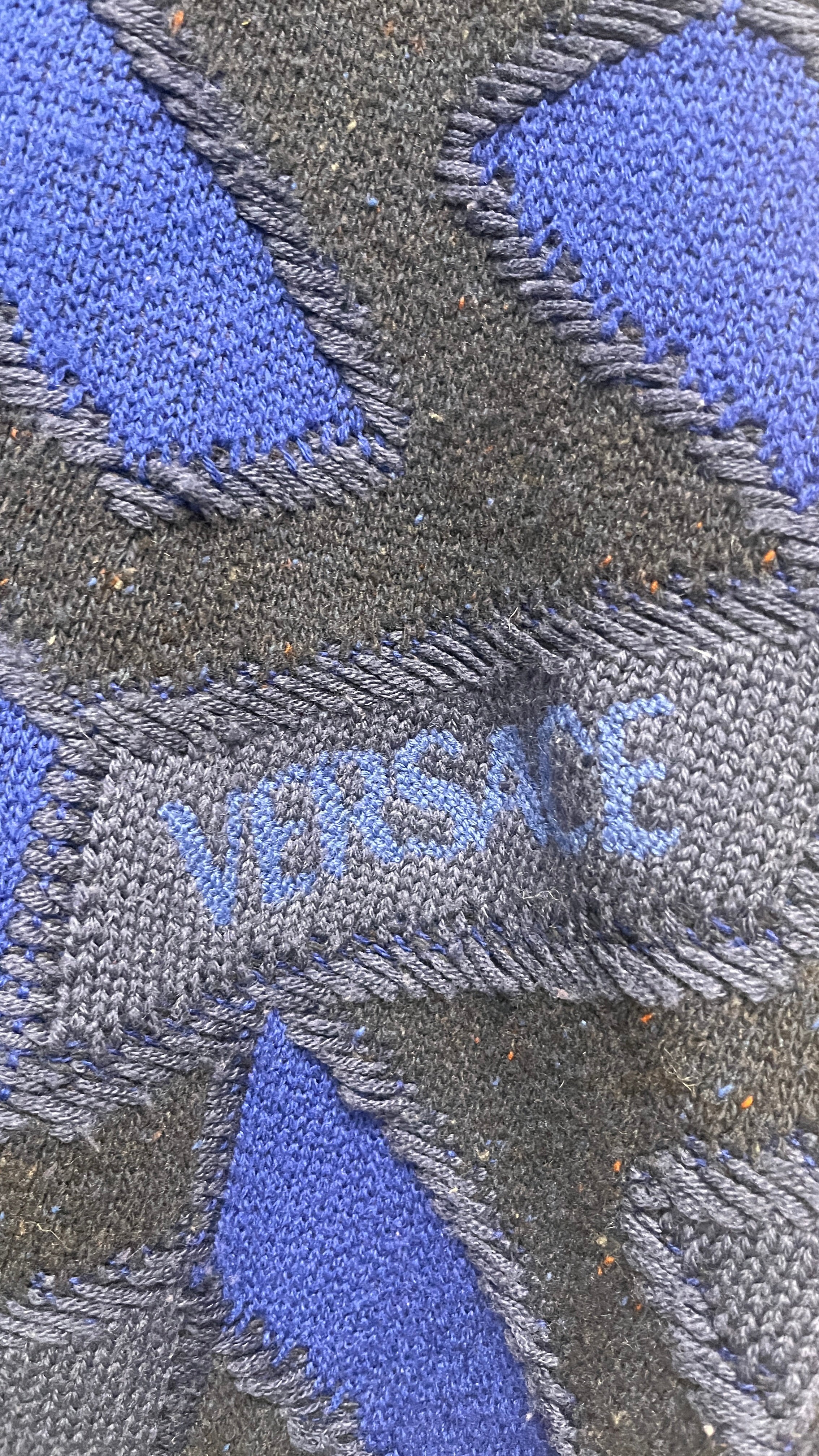 VERSACE/Sweater/56/All Over Print/Wool/BLU/Oversize/JACQUARD LA GRECA SWEATER view 5