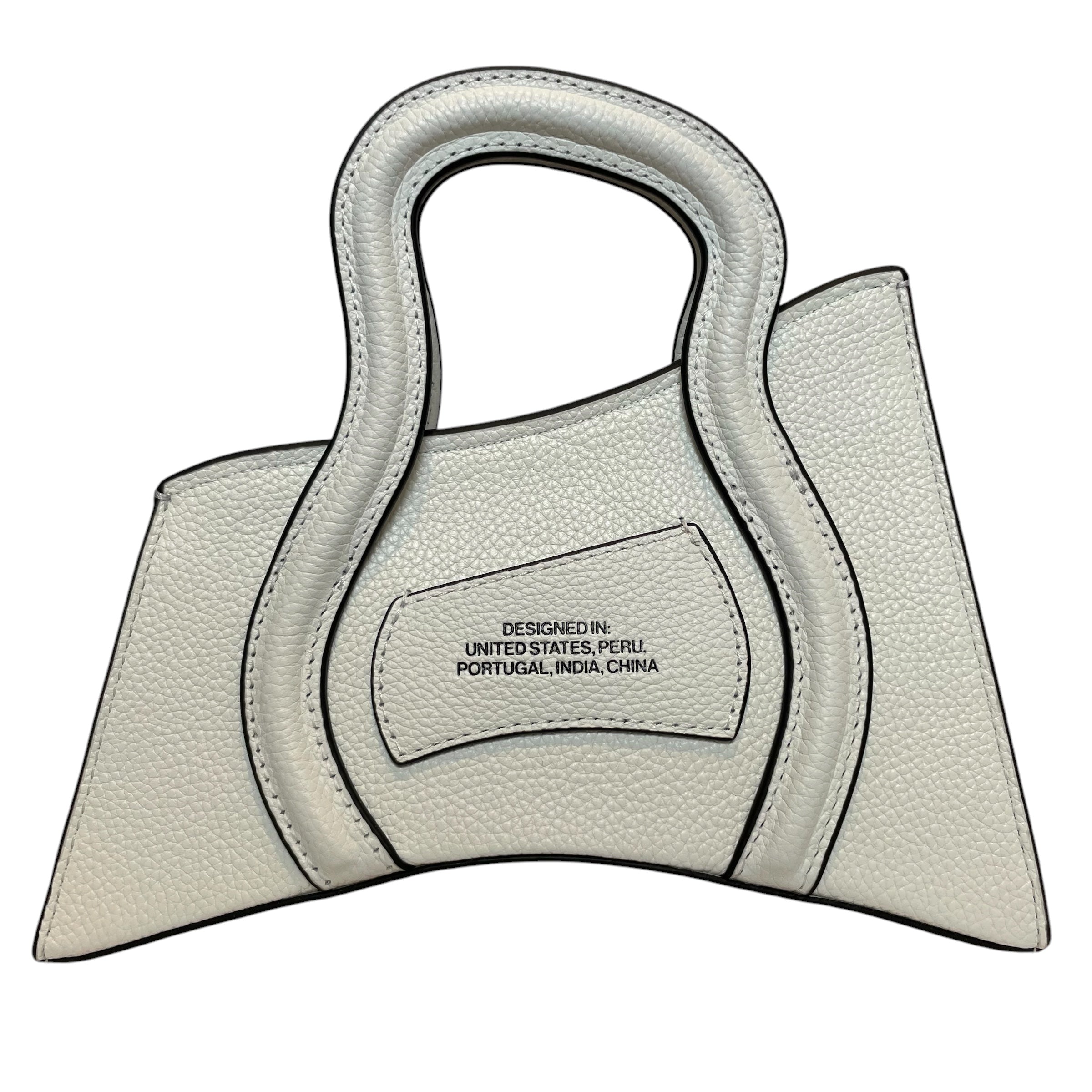 MSCHF/Hand Bag/Leather/WHT/MINI BAG WHITE BLACK LINING view 2