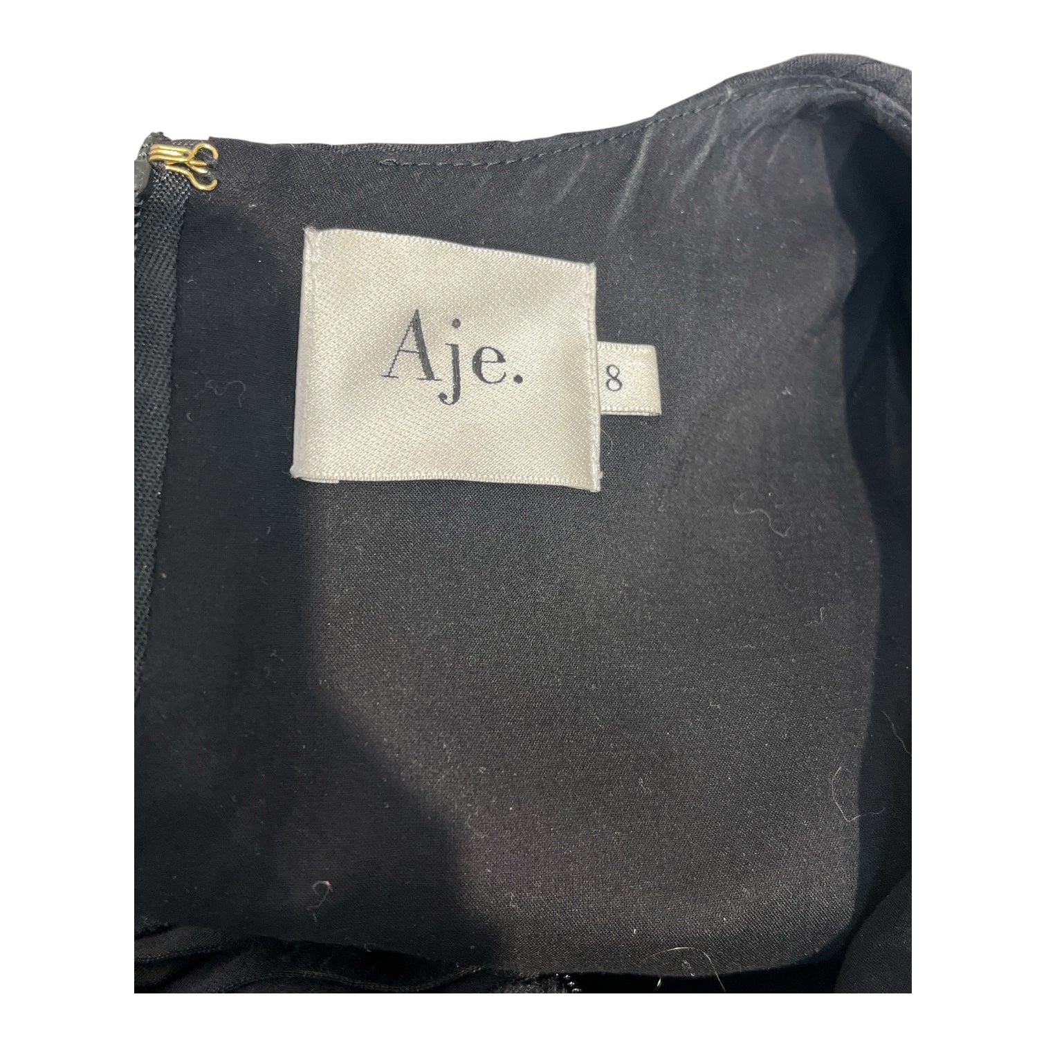 AJE/SS Dress/8/Cotton/BLK/SIDE GOLD CHAIN CUT OUTS view 3