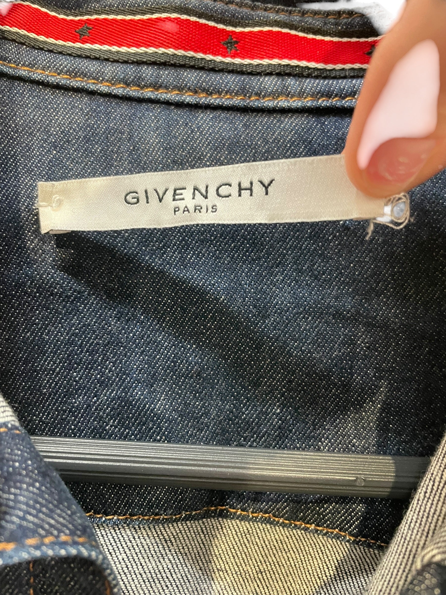 GIVENCHY/LS Shirt/S/Cotton/NVY/STAR COLLAR DETAIL view 3