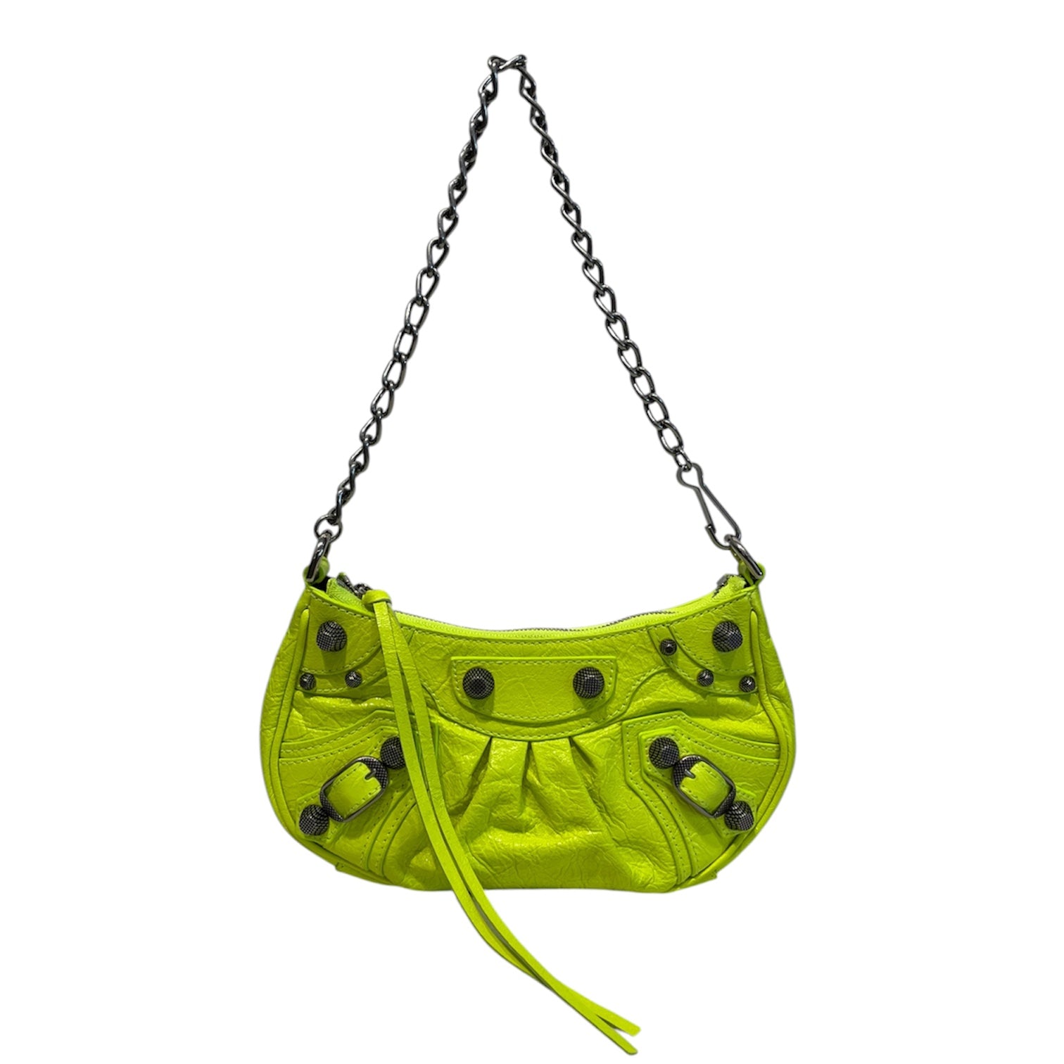 BALENCIAGA/Cross Body Bag/Leather/YEL/ view 3