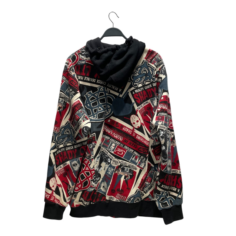 Vintage/Zip Up Hoodie/XL/All Over Print/Cotton/MLT/EMINEM slim shady