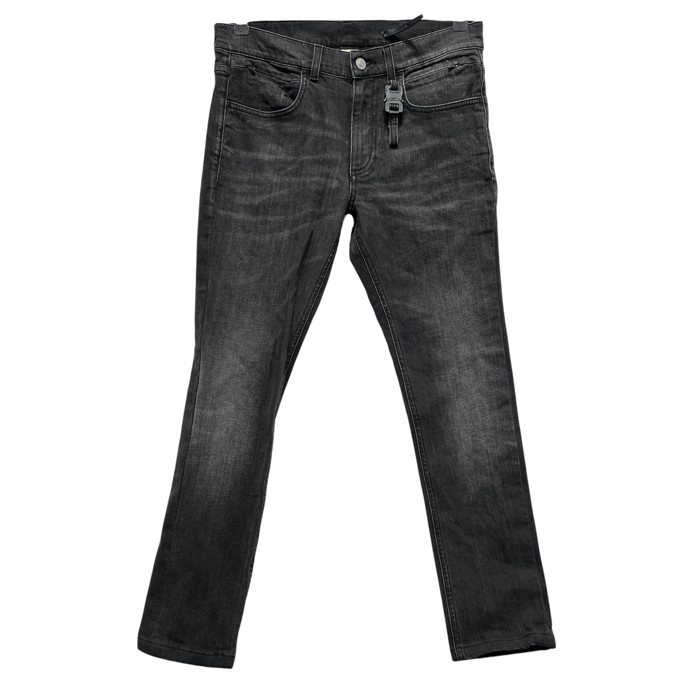 1017 ALYX 9SM(ALYX)/Skinny Pants/30/Denim/BLK/Button Fly/BUCKLE ON FRONT view 1