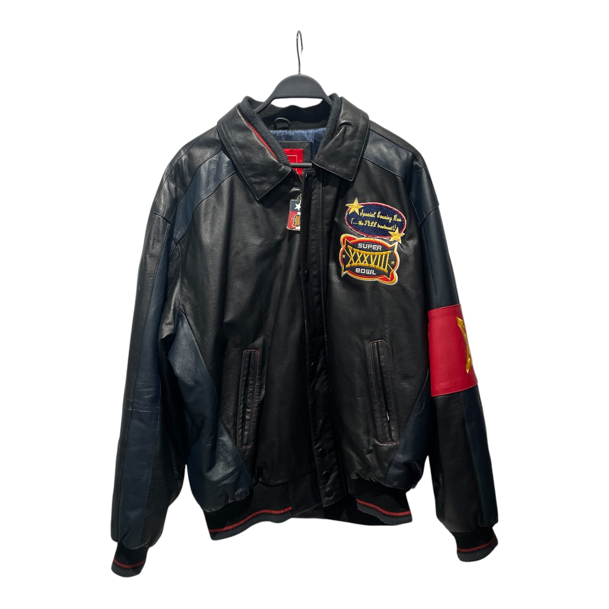 NFL/Leather Jkt/XL/Leather/BLK/SUPER BOWL view 1