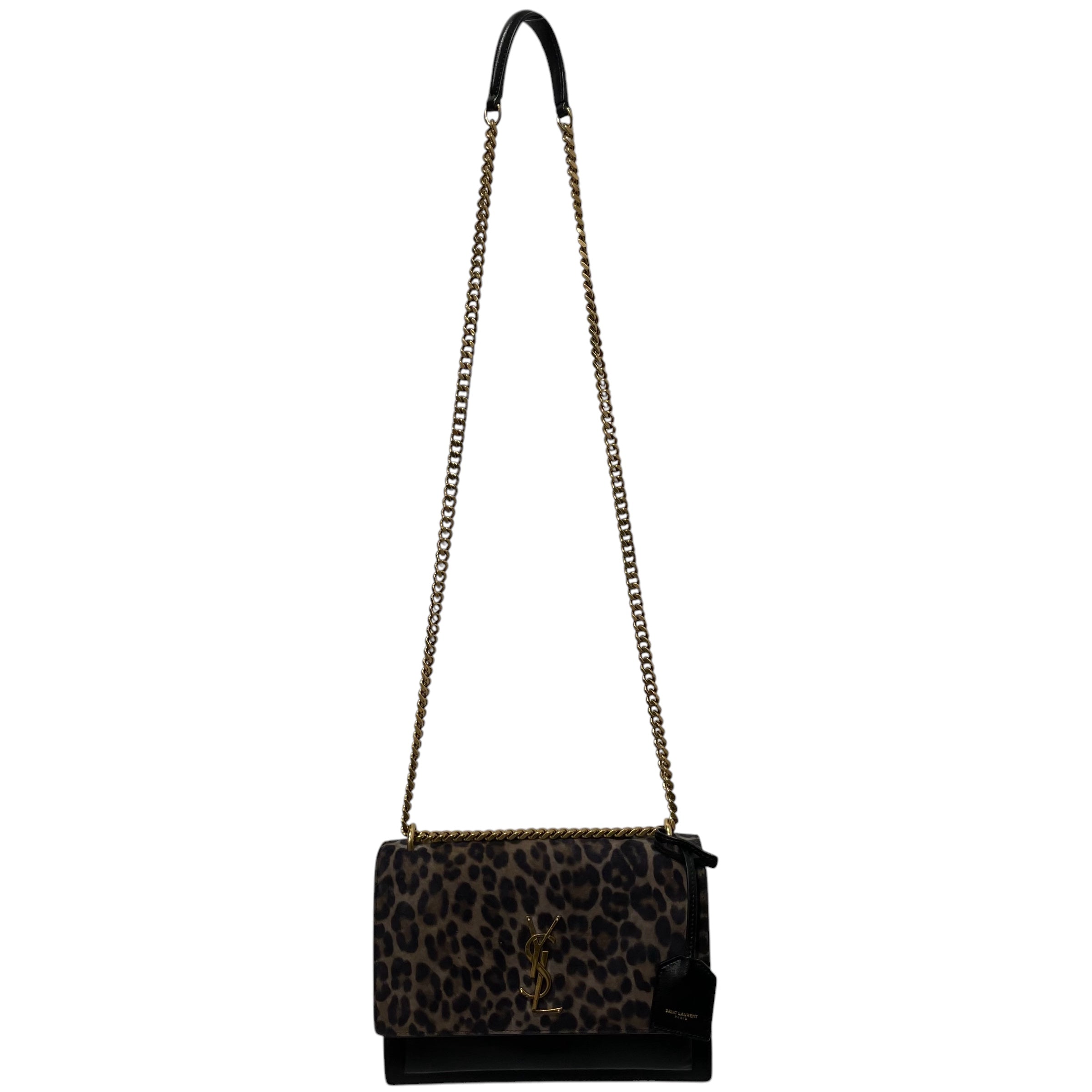 YVES SAINT LAURENT/Cross Body Bag/Leopard/Leather/BLK/SUNSET LEOPARD view 1