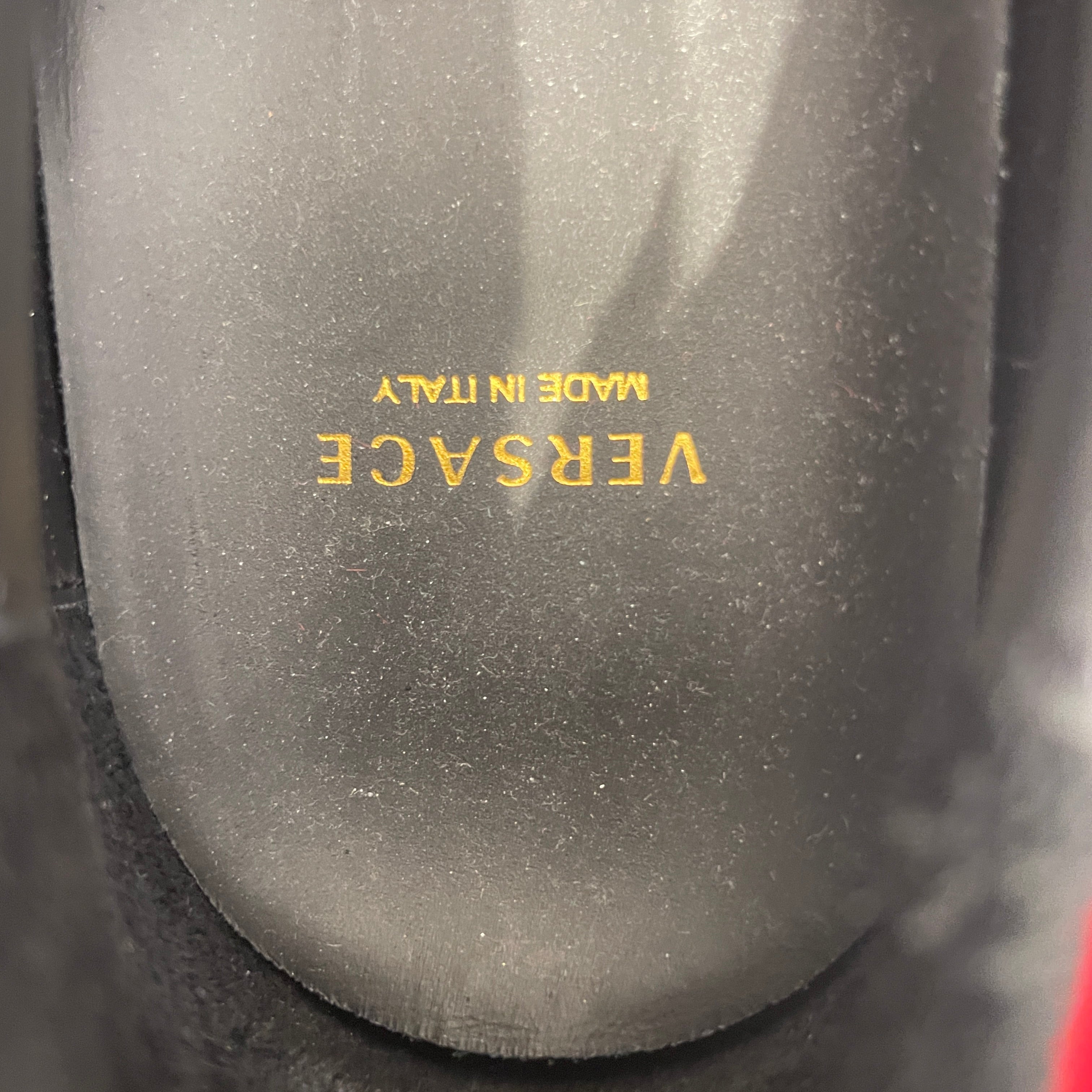 VERSACE/Low-Sneakers/EU 36/Velour/RED/ROCK N ROYALTY SLIP ON view 3