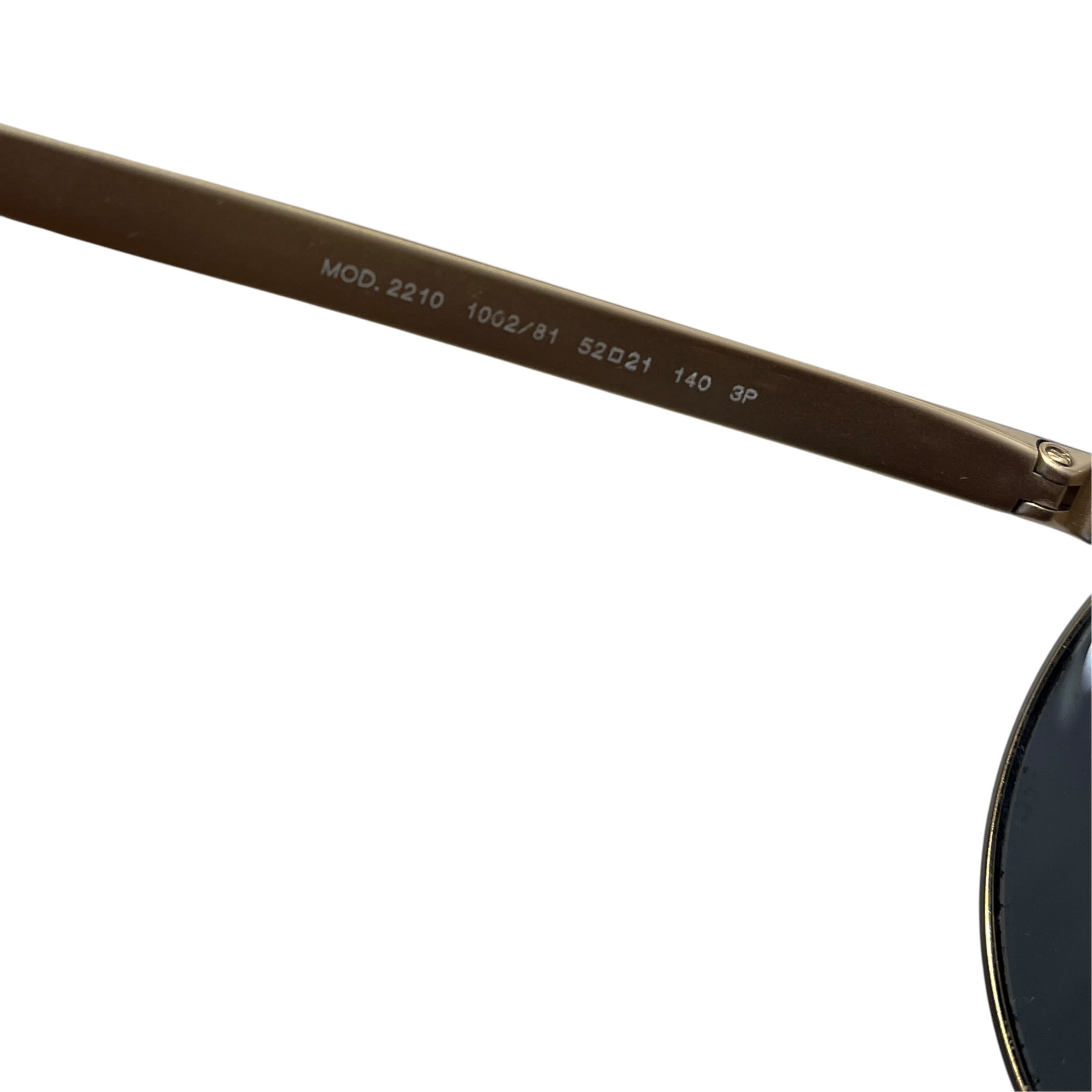 VERSACE/Sunglasses/Celluloid/GLD/M's/2210 circuklar view 3