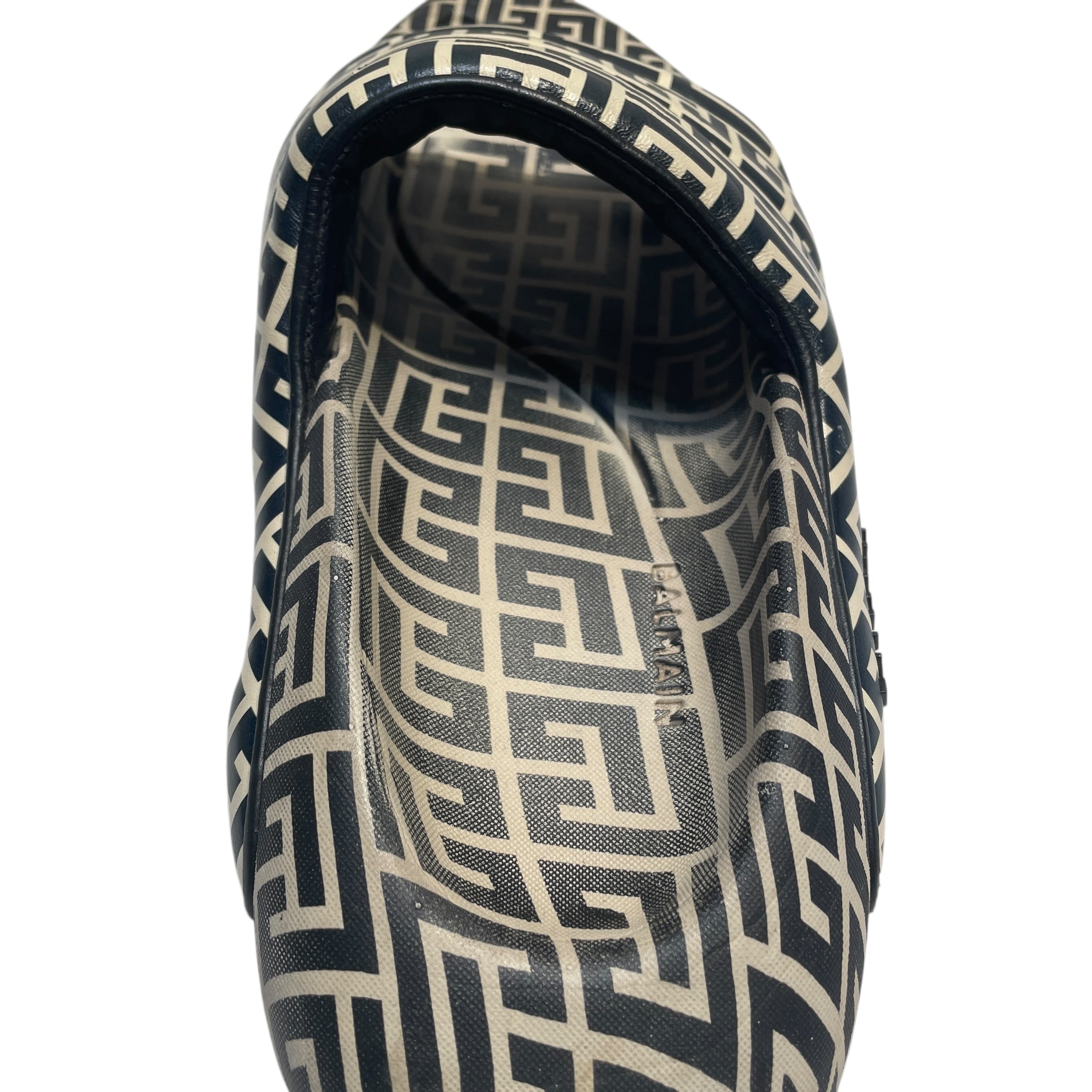 BALMAIN/Sandals/Monogram/Polyester/MLT/BALMAIN SLIDES view 3
