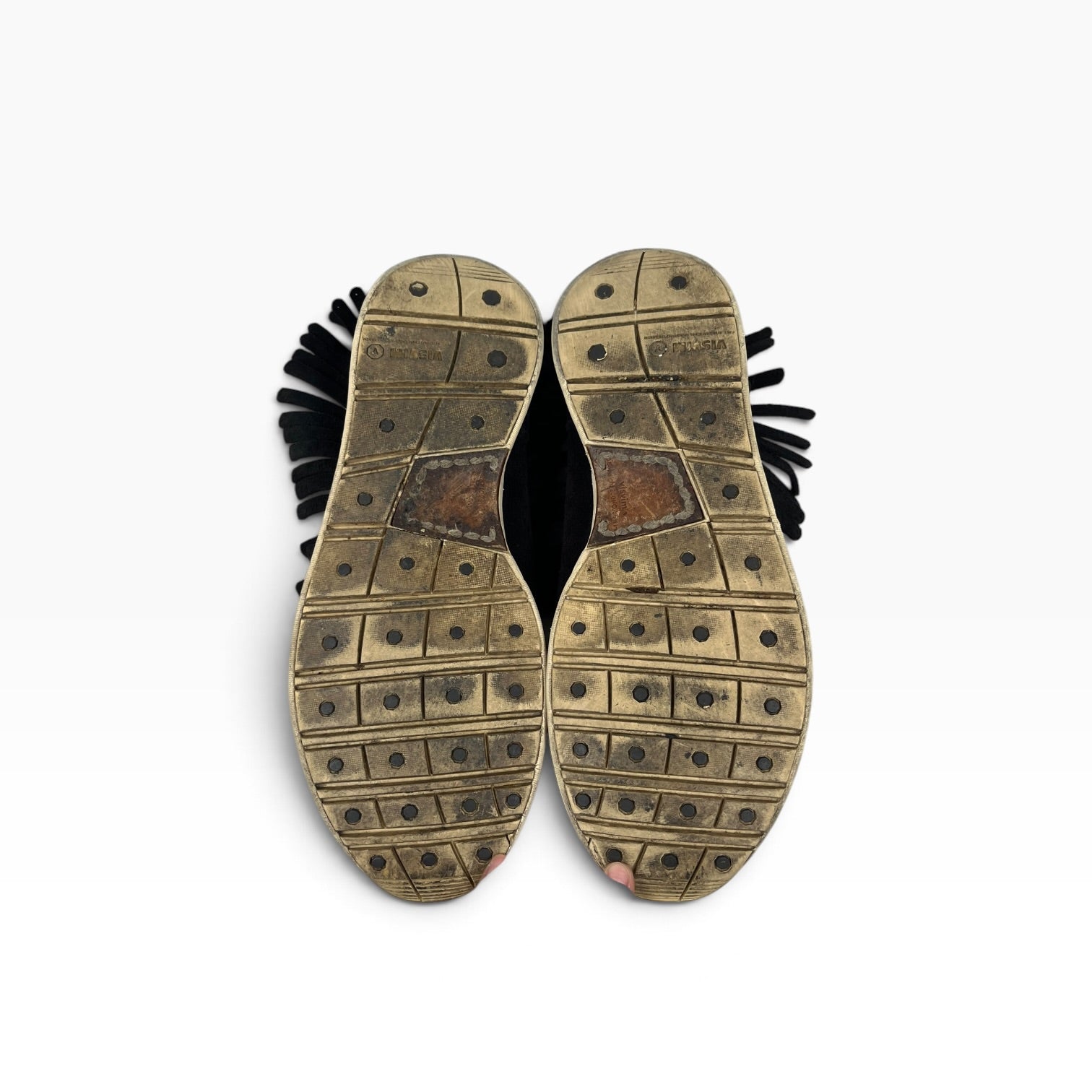 visvim/Hi-Sneakers/US 10/Suede/BLK/Tassel/Shaman Mid view 4