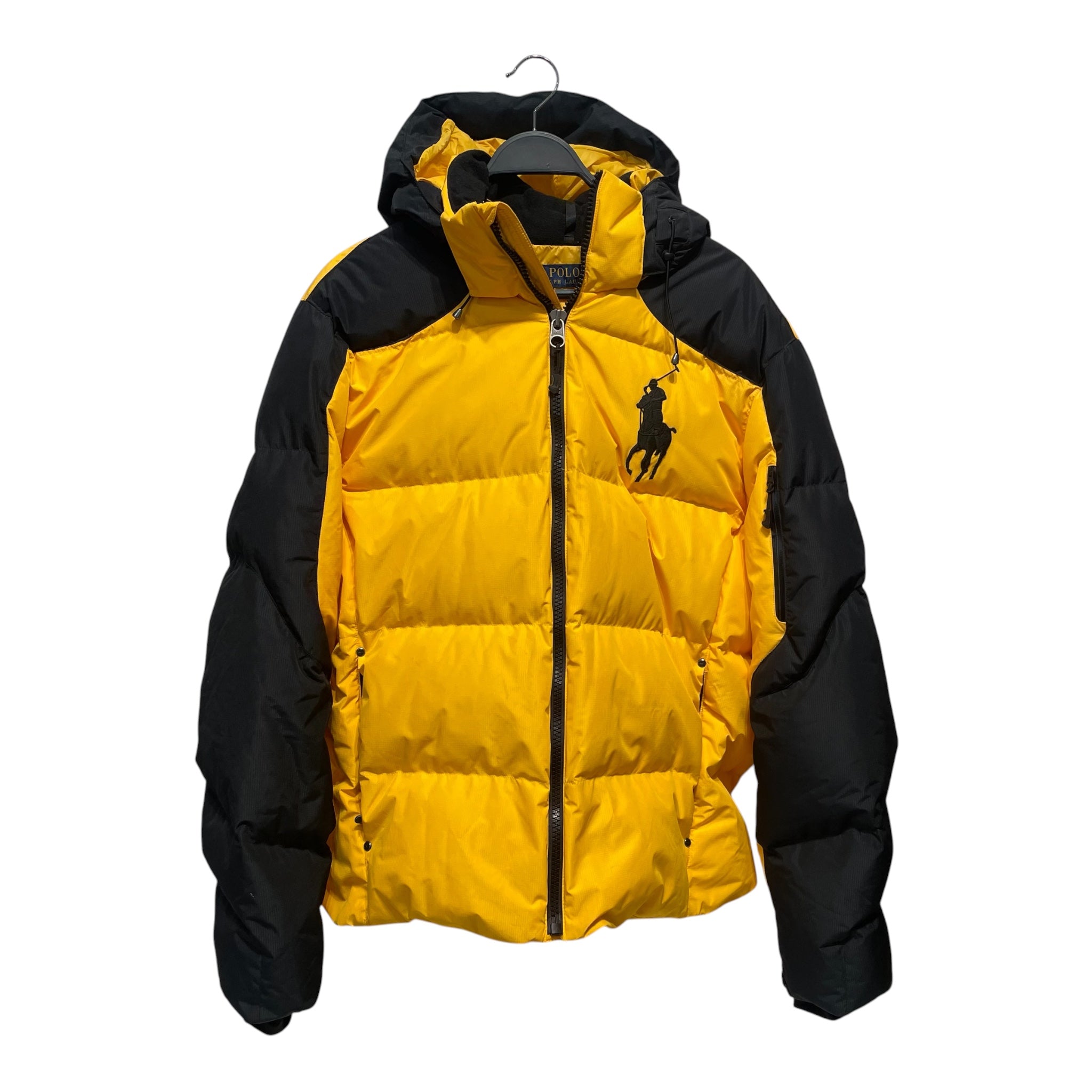 POLO RALPH LAUREN/Puffer Jkt/XL/Polyester/YEL/DOWN WITH LARGE LOGO view 1