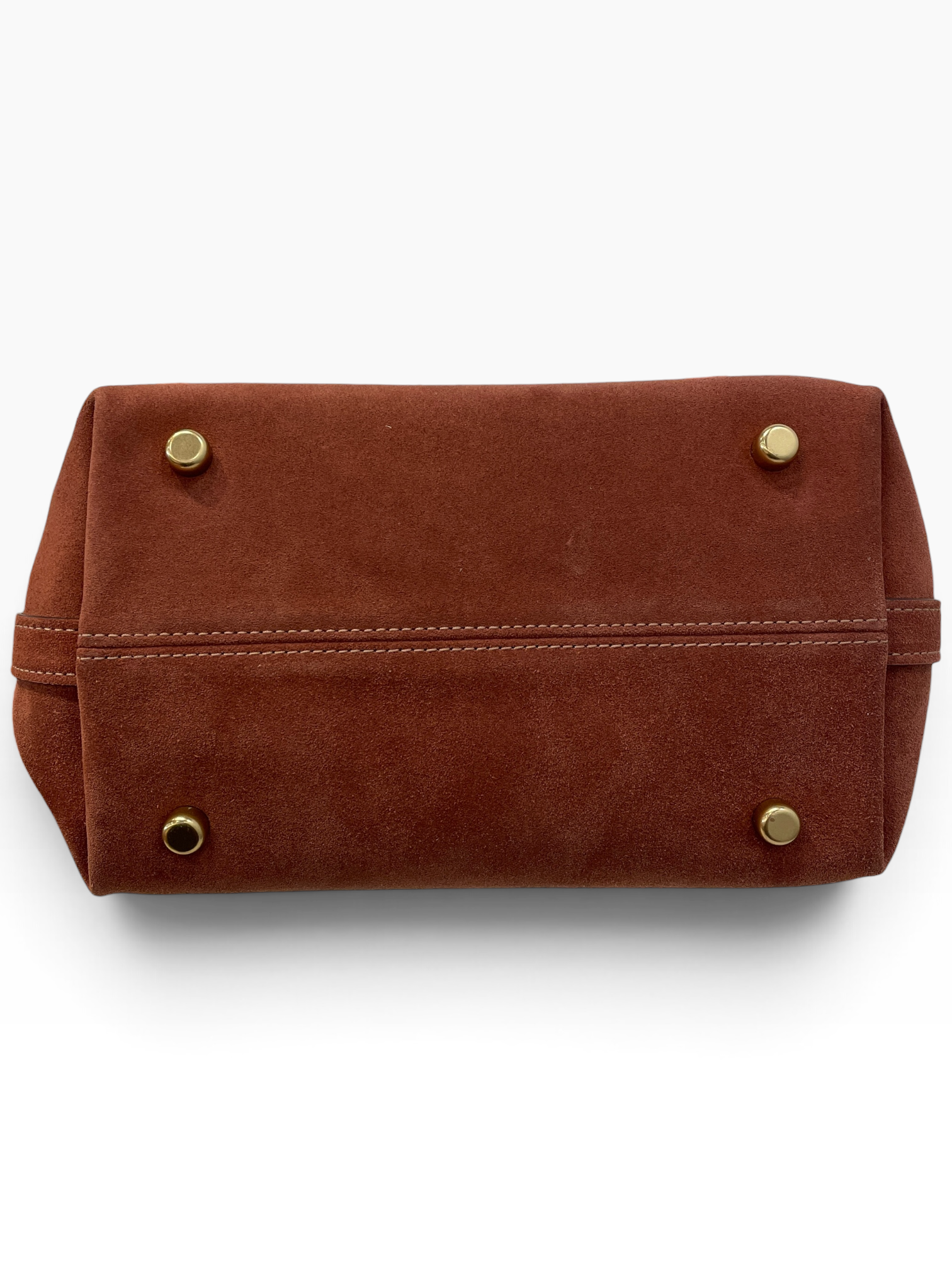 COACH/Cross Body Bag/Suede/BRW/soft empire carryall view 4