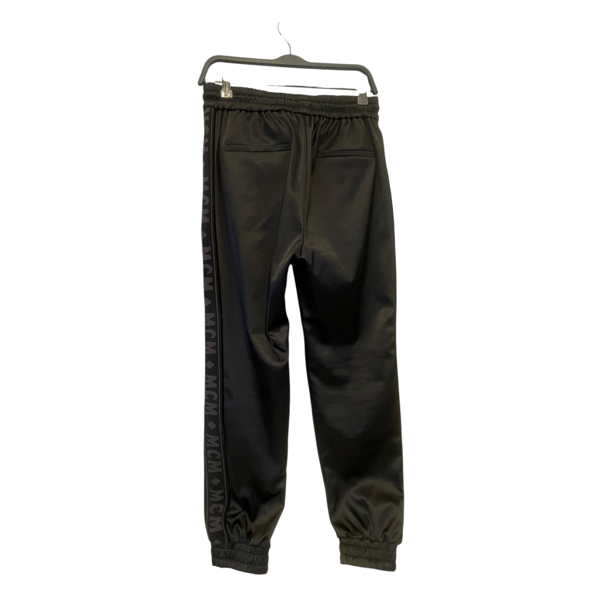 MCM/Pants/L/Polyester/BLK/Stripe/mcm side logo joggers view 2