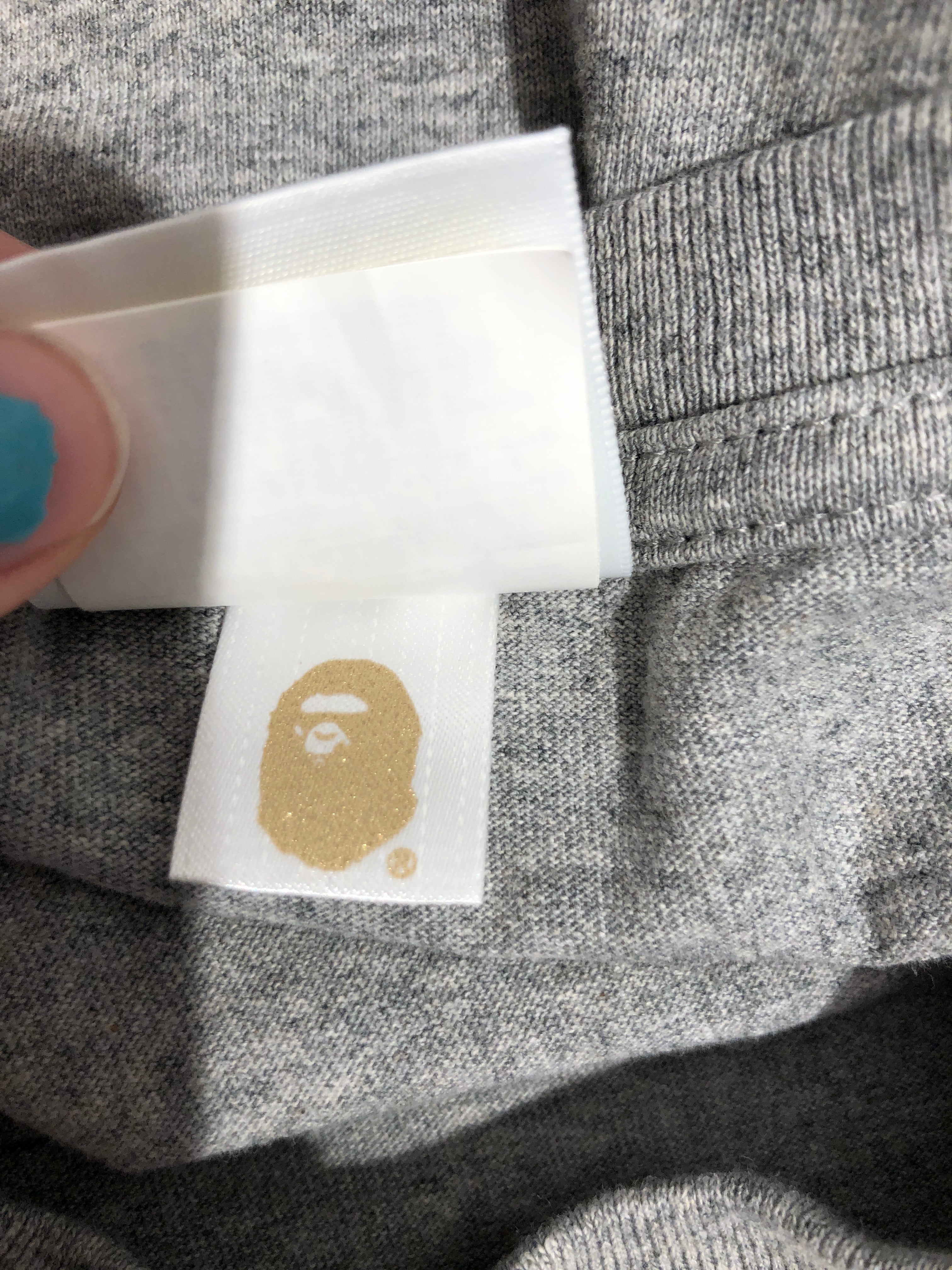 A BATHING APE/T-Shirt/M/Cotton/GRY/Pastel Monkey view 5