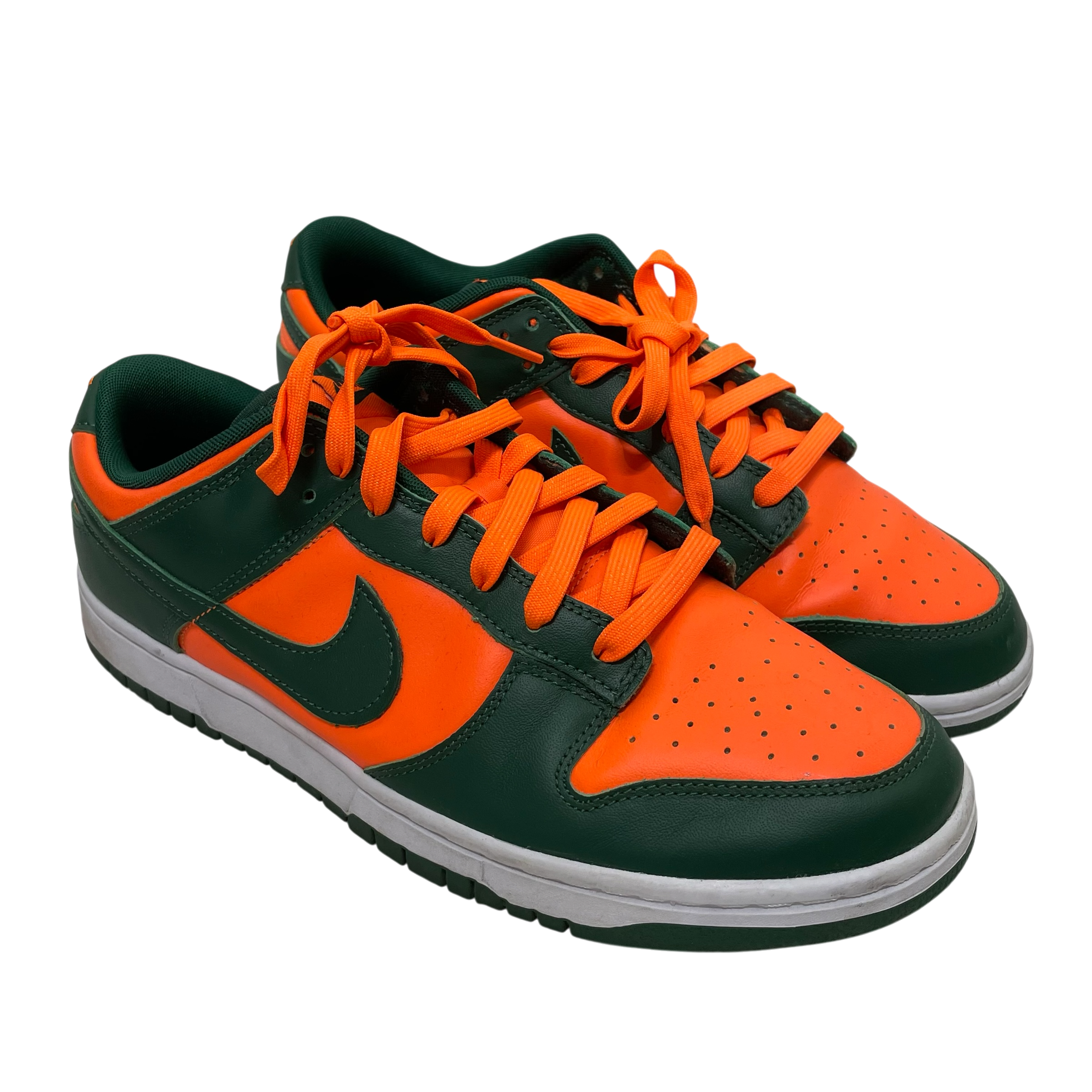 NIKE/Low-Sneakers/US 10.5/Leather/ORN/ORANGE/FOREST GREEN view 1