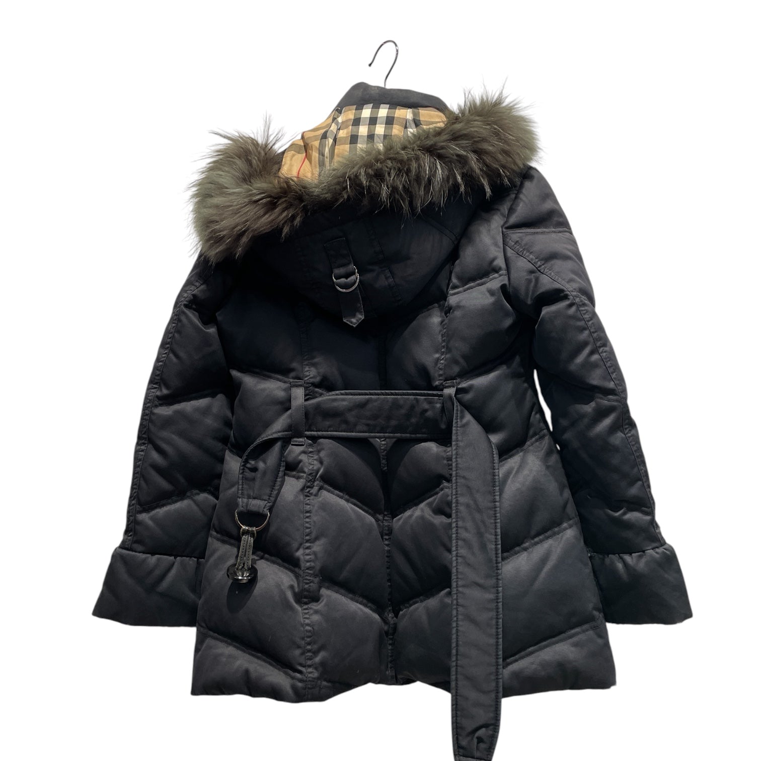 BURBERRY BLUE LABEL/Puffer Jkt/L/Nylon/BLK/ view 2