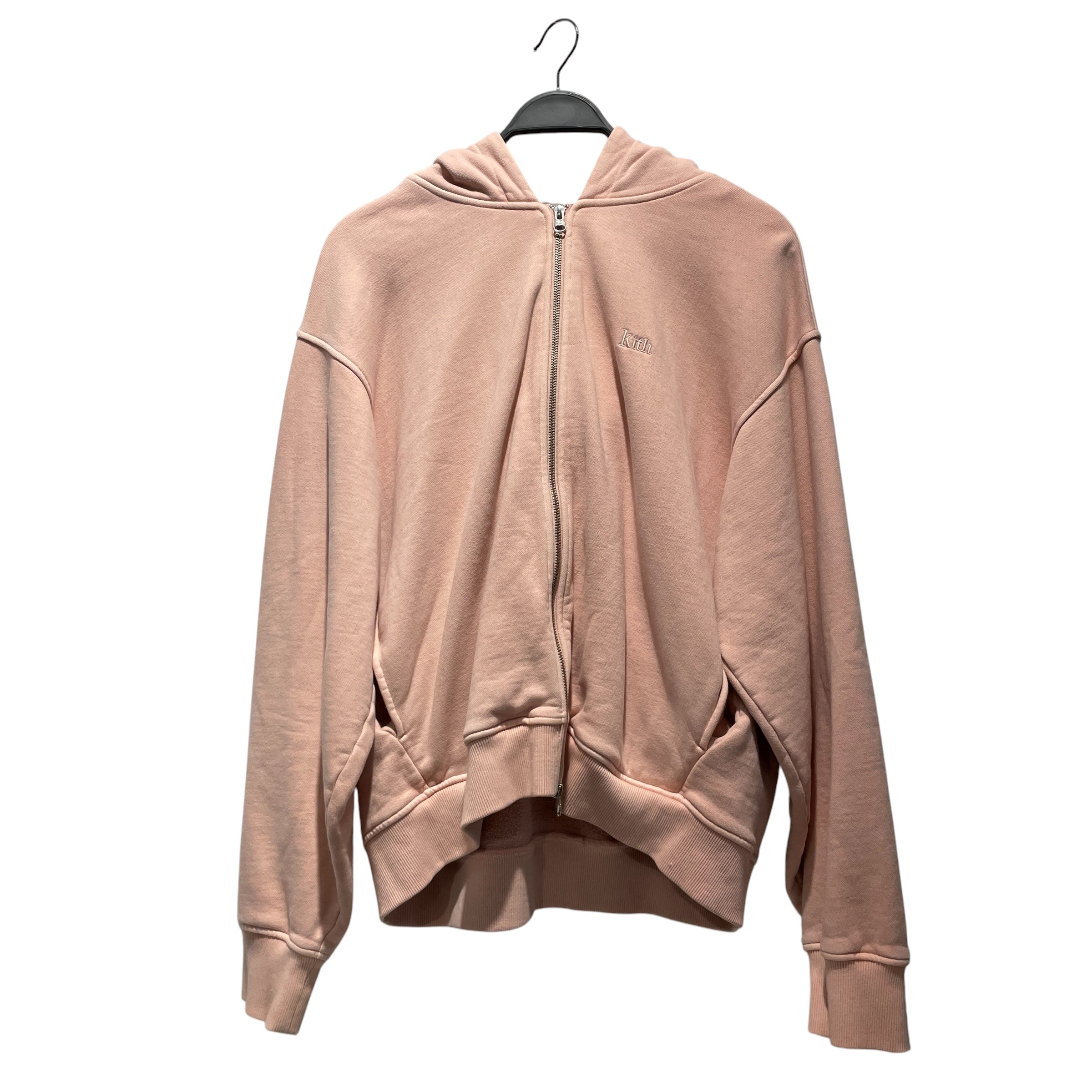 KITH/Zip Up Hoodie/XXL/Cotton/PNK/Oversize/Cropped view 1