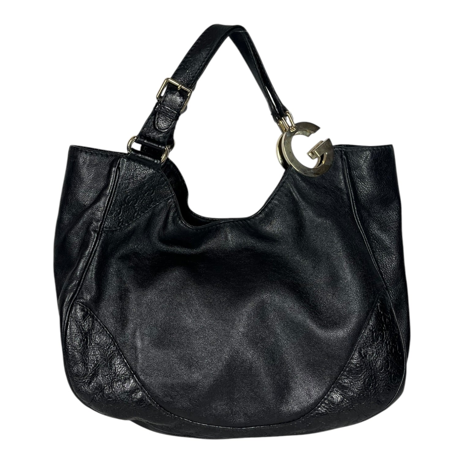 GUCCI/Hand Bag/Leather/BLK/Charlotte Hobo Bag view 1