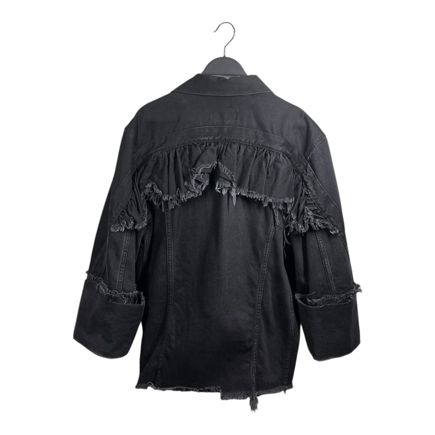 DIESEL/Denim Jkt/XXS/Denim/BLK/DOUBLE LAYER DENIM JKT view 2