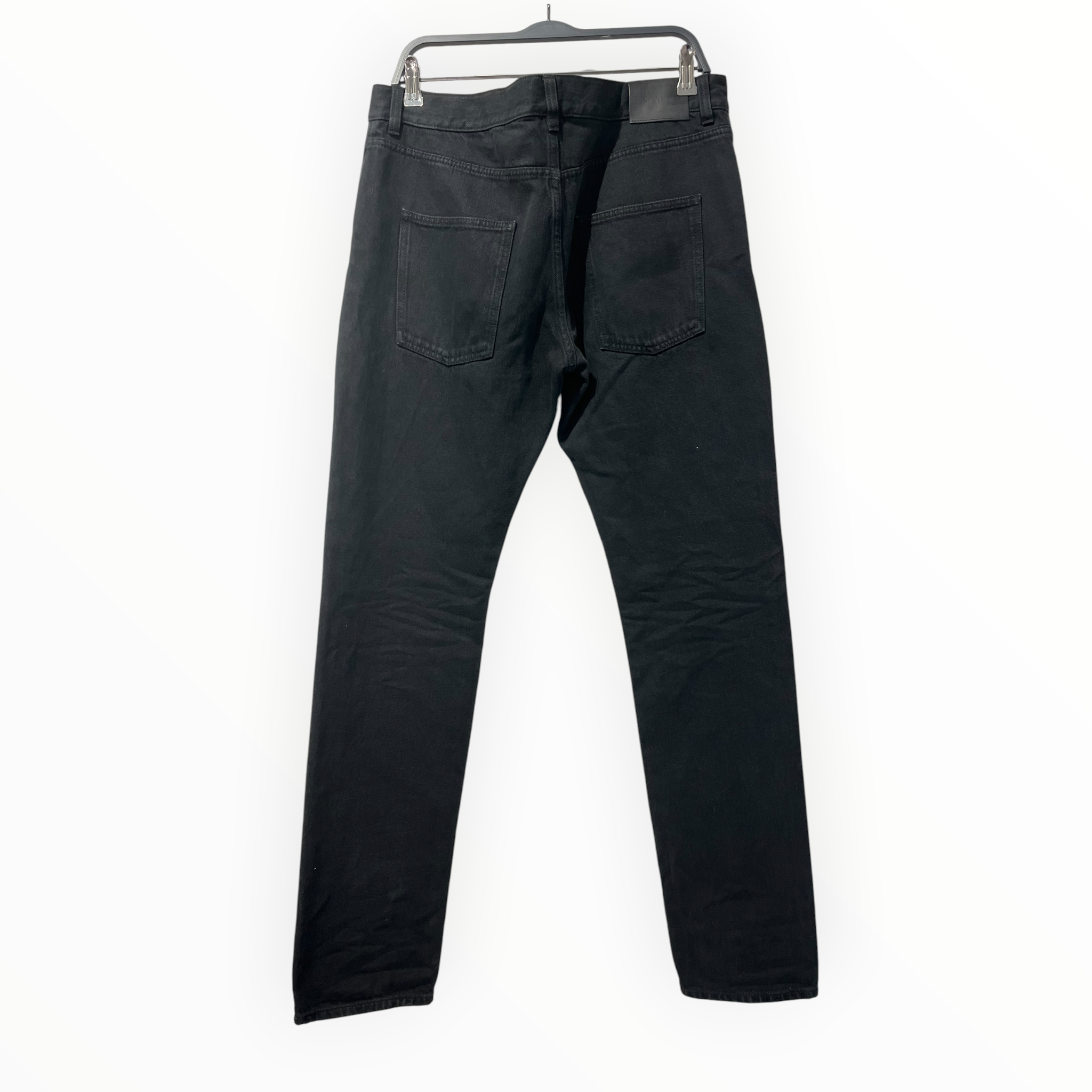 SAINT LAURENT/Pants/32/Cotton/BLK/2024 D50 TAPERED JEANS view 2
