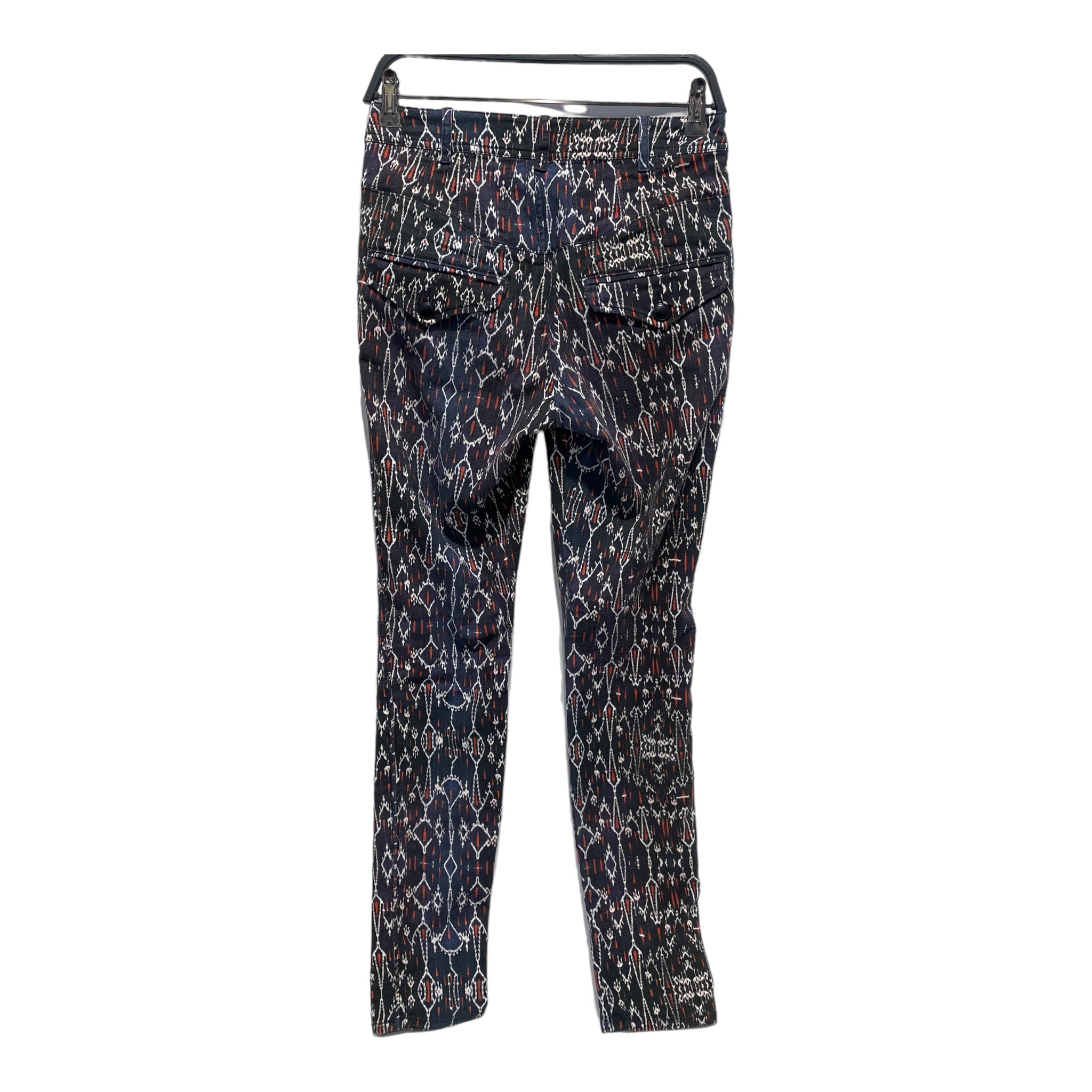 ISABEL MARANT/Skinny Pants/38/All Over Print/Cotton/BLU/all over print pants view 2