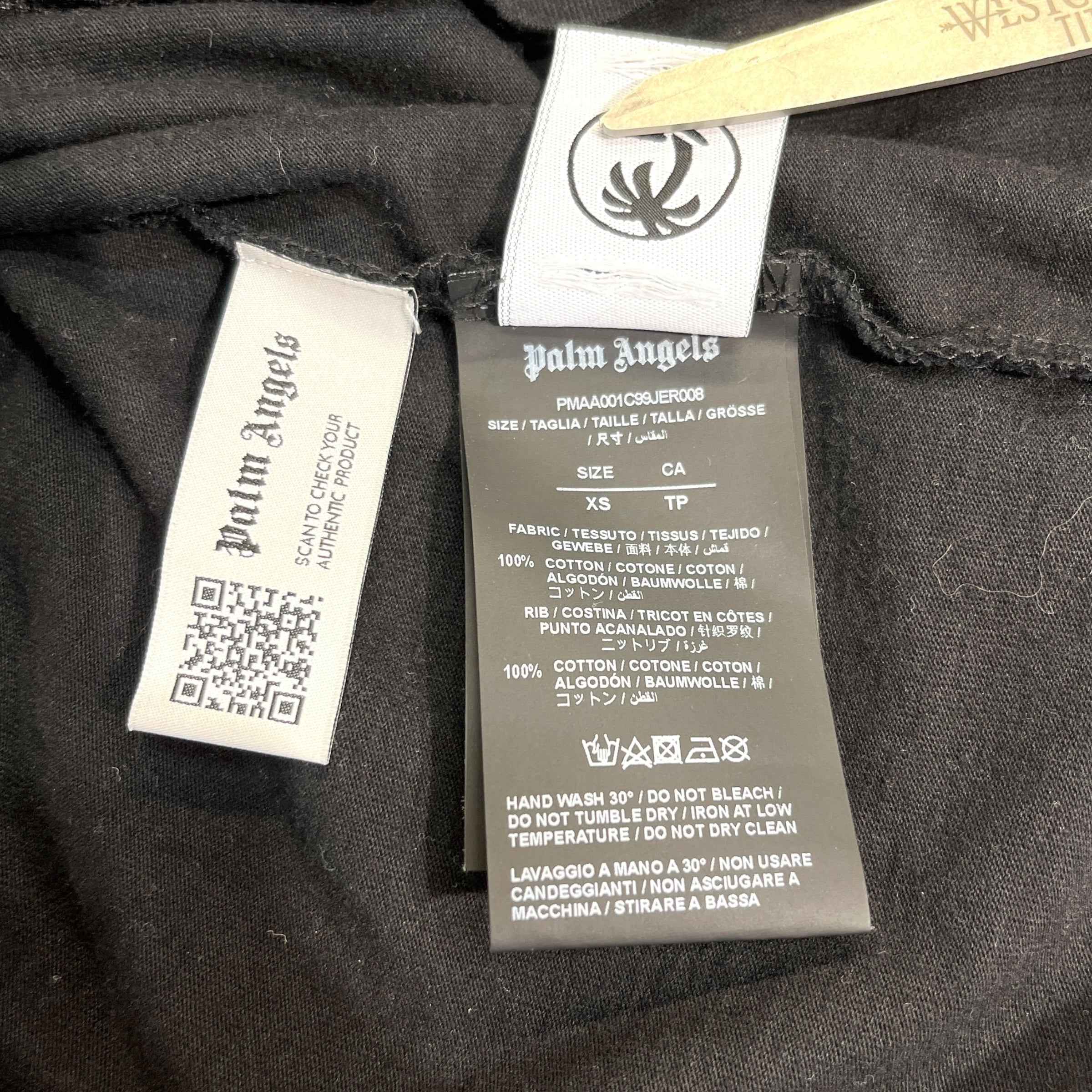 Palm Angels/T-Shirt/XS/Cotton/BLK/Graphic/New York Spray Paint view 4