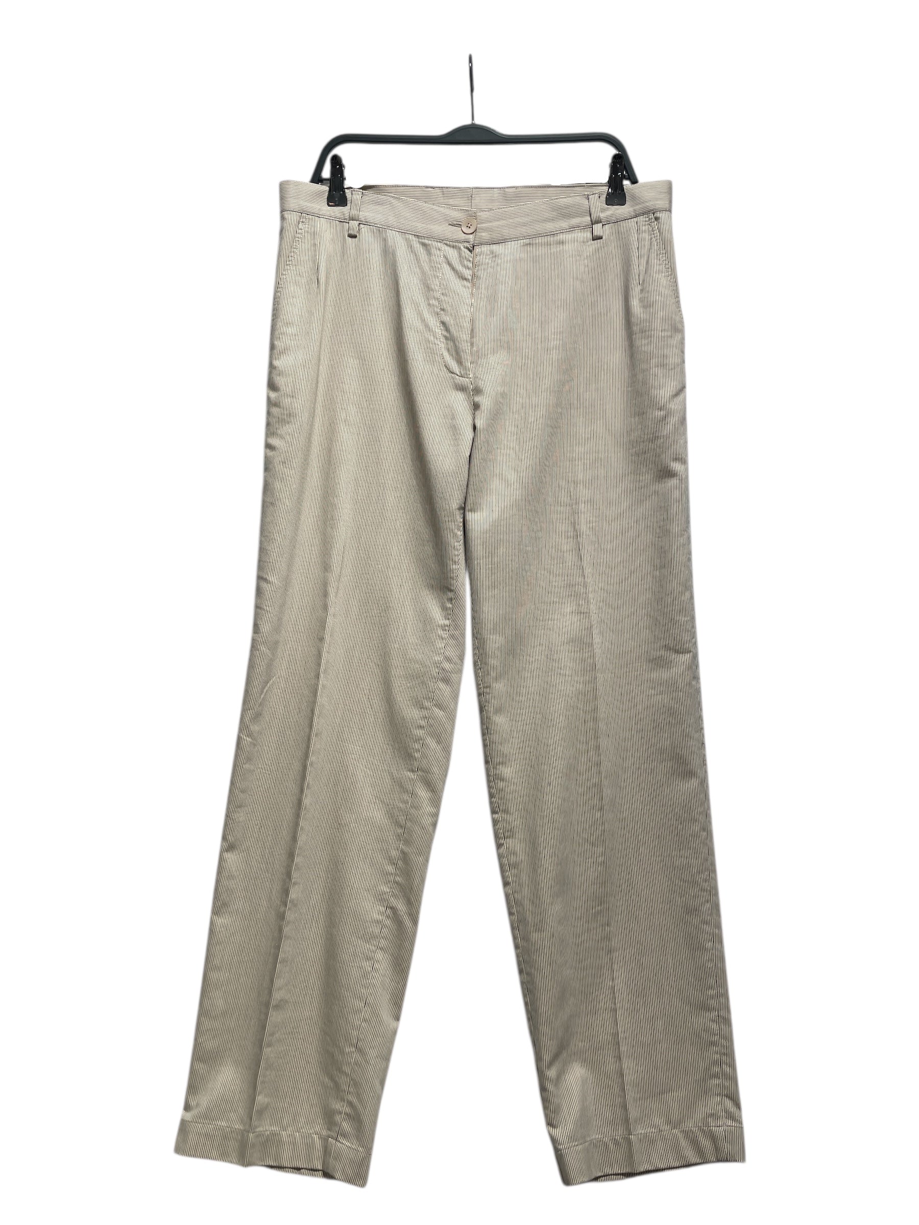 DRIES VAN NOTEN/Pants/44/CRM/Stripe/ view 1
