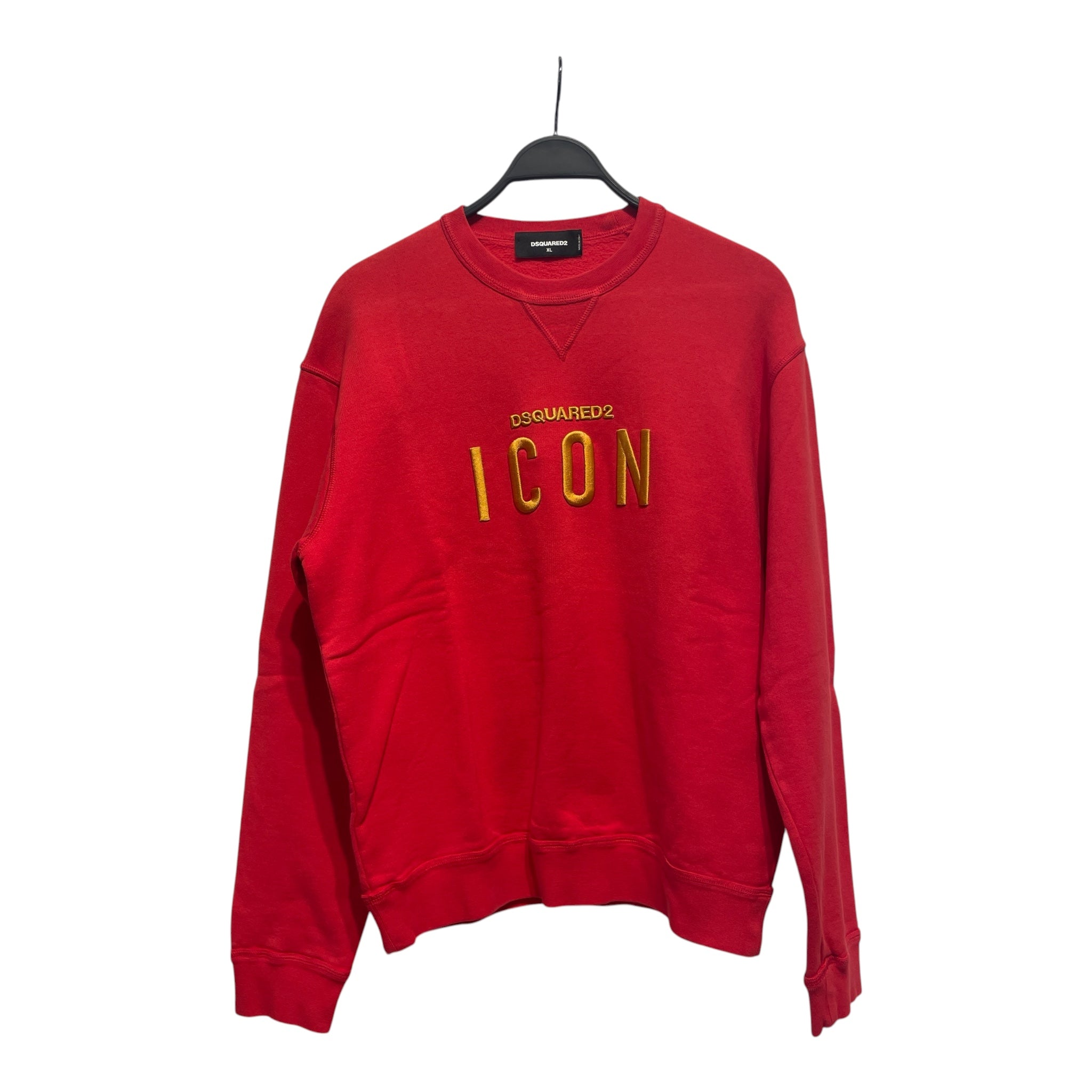 DSQUARED2/Sweatshirt/XL/Cotton/RED/icon/gold view 1