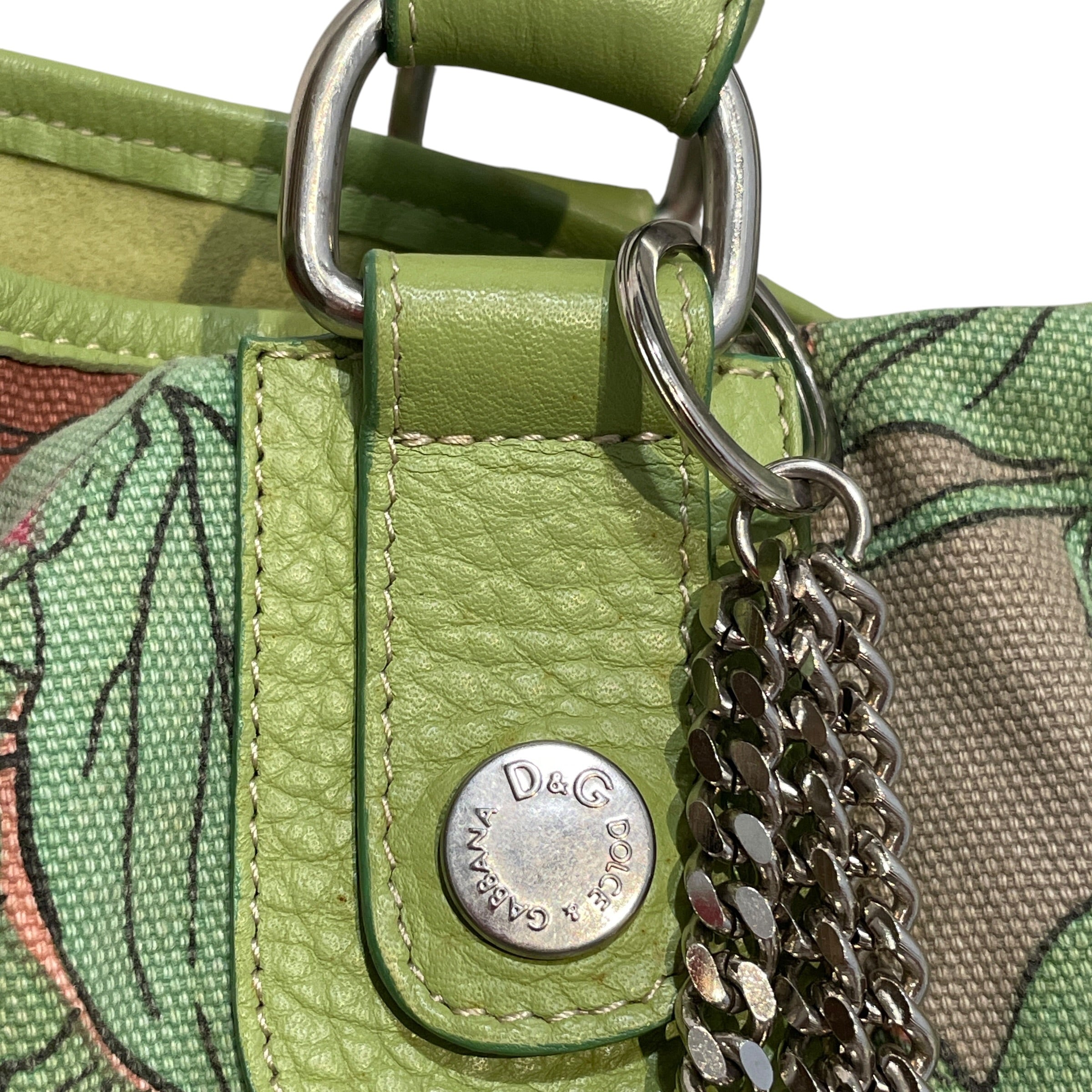 DOLCE&GABBANA/Bag/Floral Pattern/Cotton/GRN/Floral Bag view 6