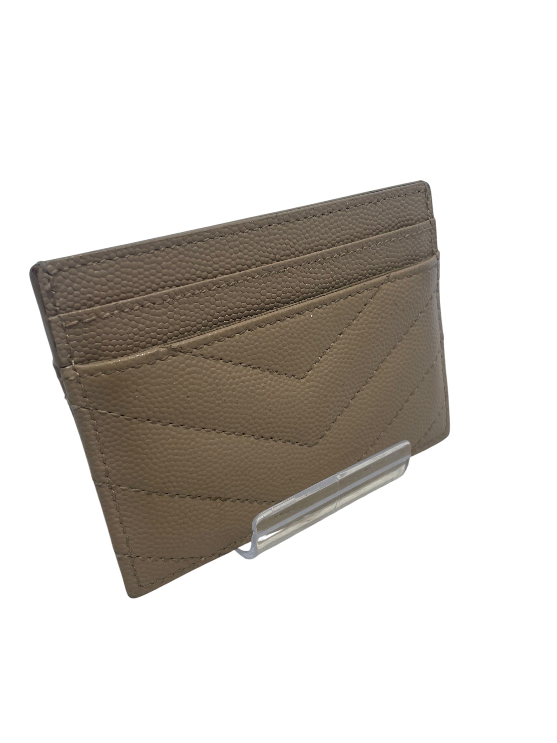 SAINT LAURENT/Wallet/Leather/CRM/L's/GOLD LOGO ON FRONT view 2