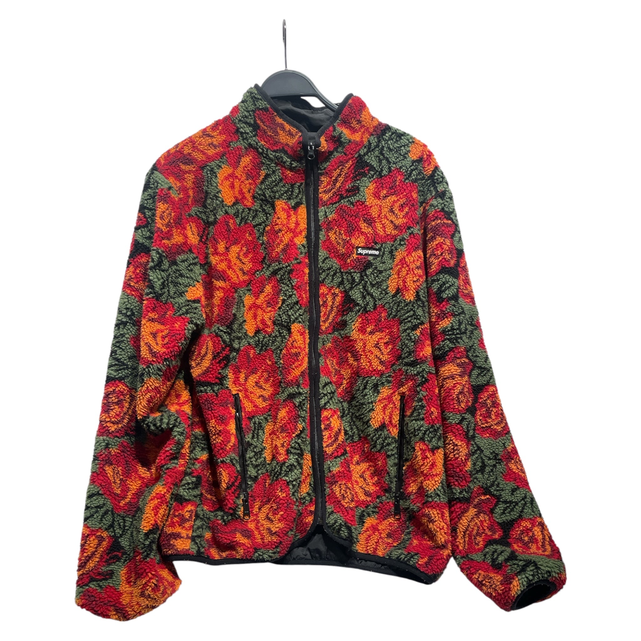 Supreme/Fleece Jkt/L/Cotton/RED/Floral Pattern/FW 2016 ROSES SHERPA FLEECE view 1