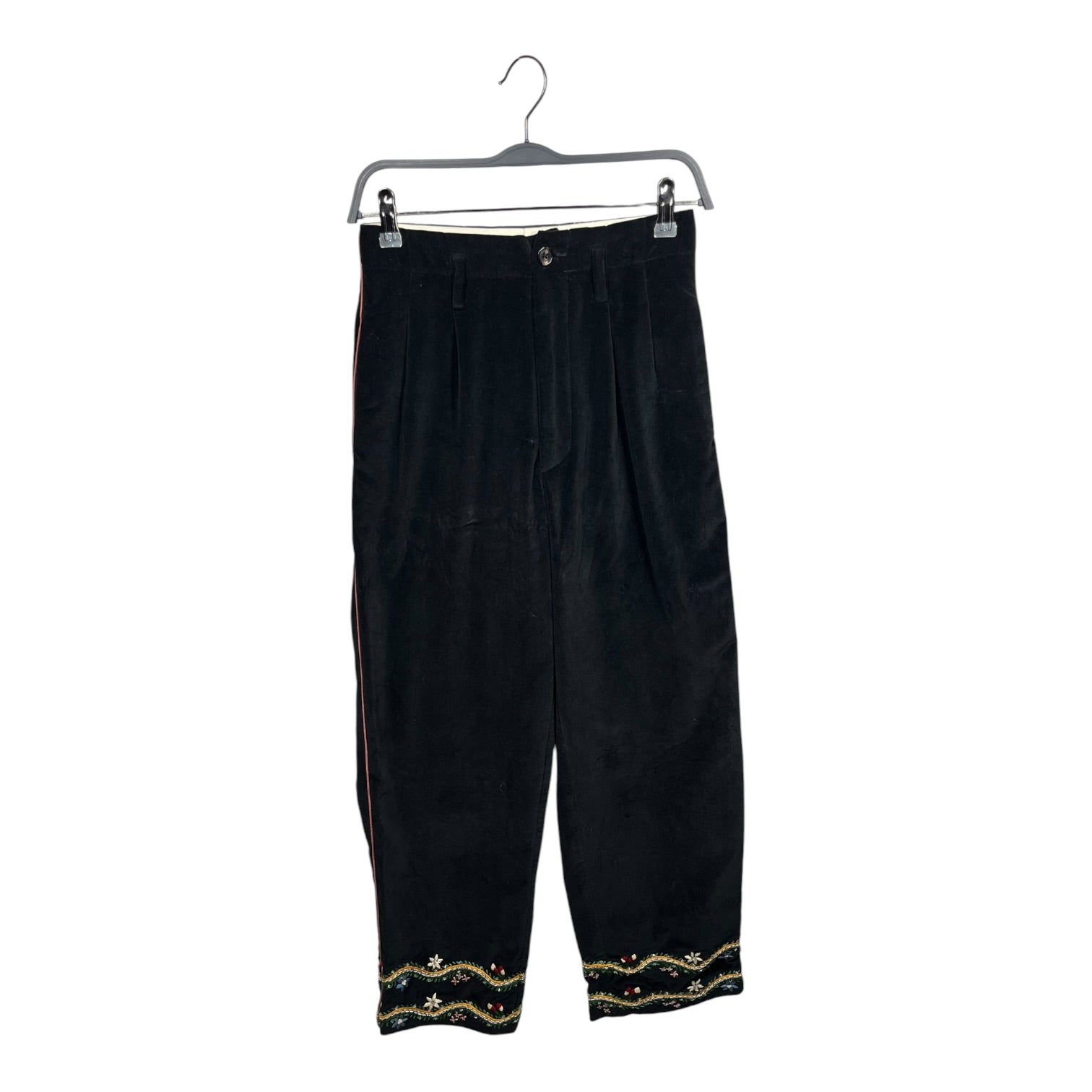 BODE/Straight Pants/25/Cotton/BLK/ALPINEFLOWER TROUSERS view 1