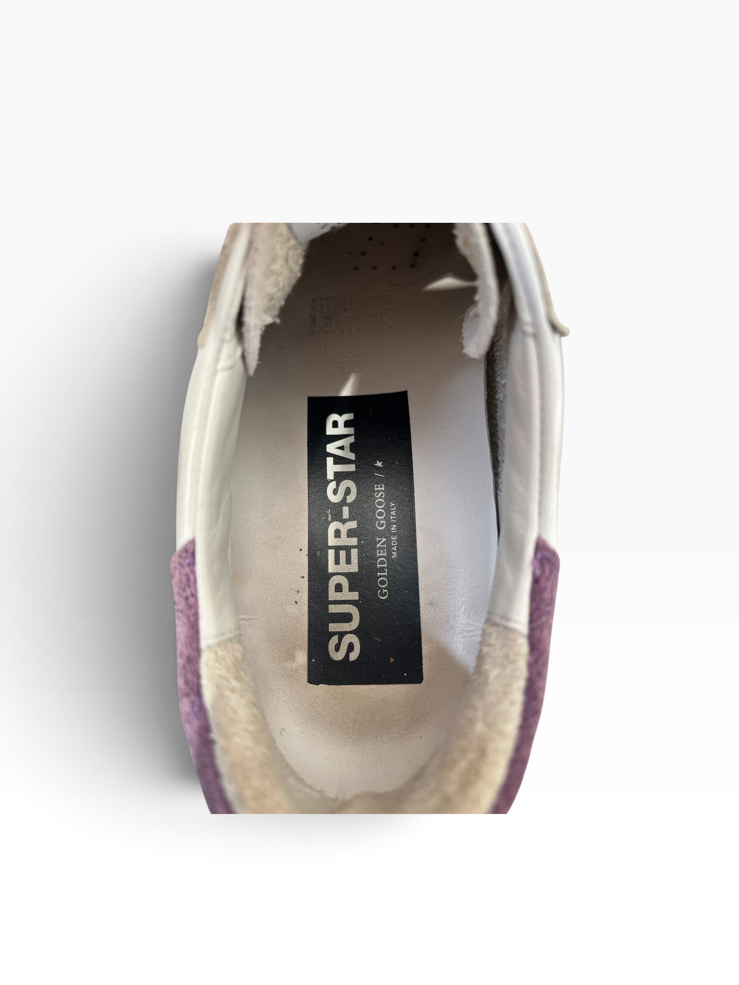 GOLDEN GOOSE/Low-Sneakers/EU 39/Leather/WHT/SUPER STAR view 3