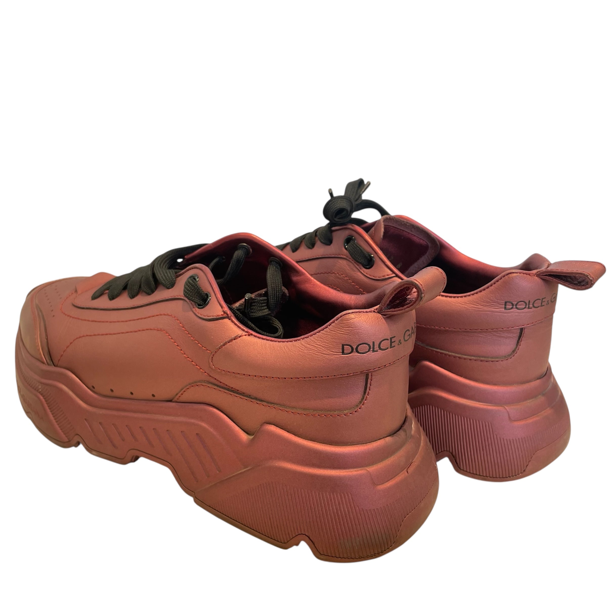 DOLCE&GABBANA/Low-Sneakers/US 8/Acrylic/PPL/ROSE COLOUR METALIC view 2