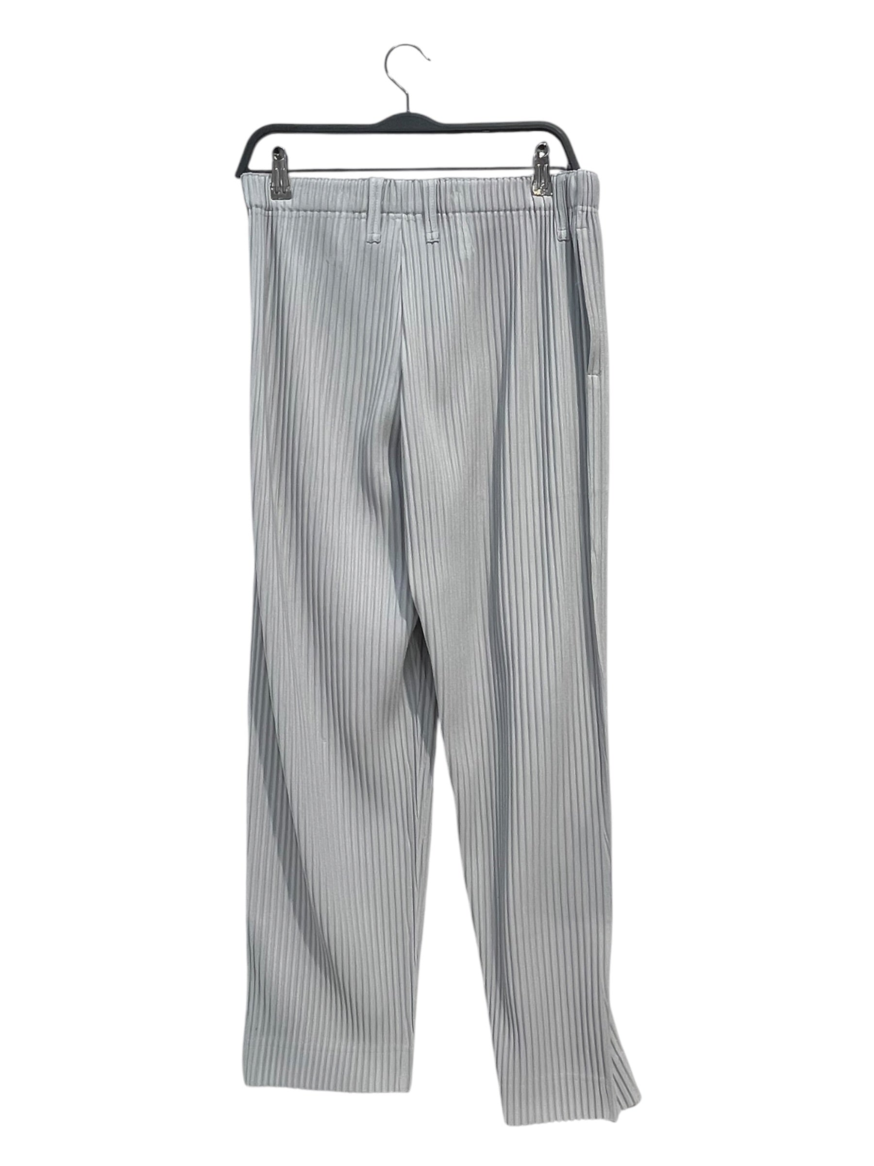 HOMME PLISSE ISSEY MIYAKE/Pants/2/Polyester/GRY/PLEATED SLACKS view 1